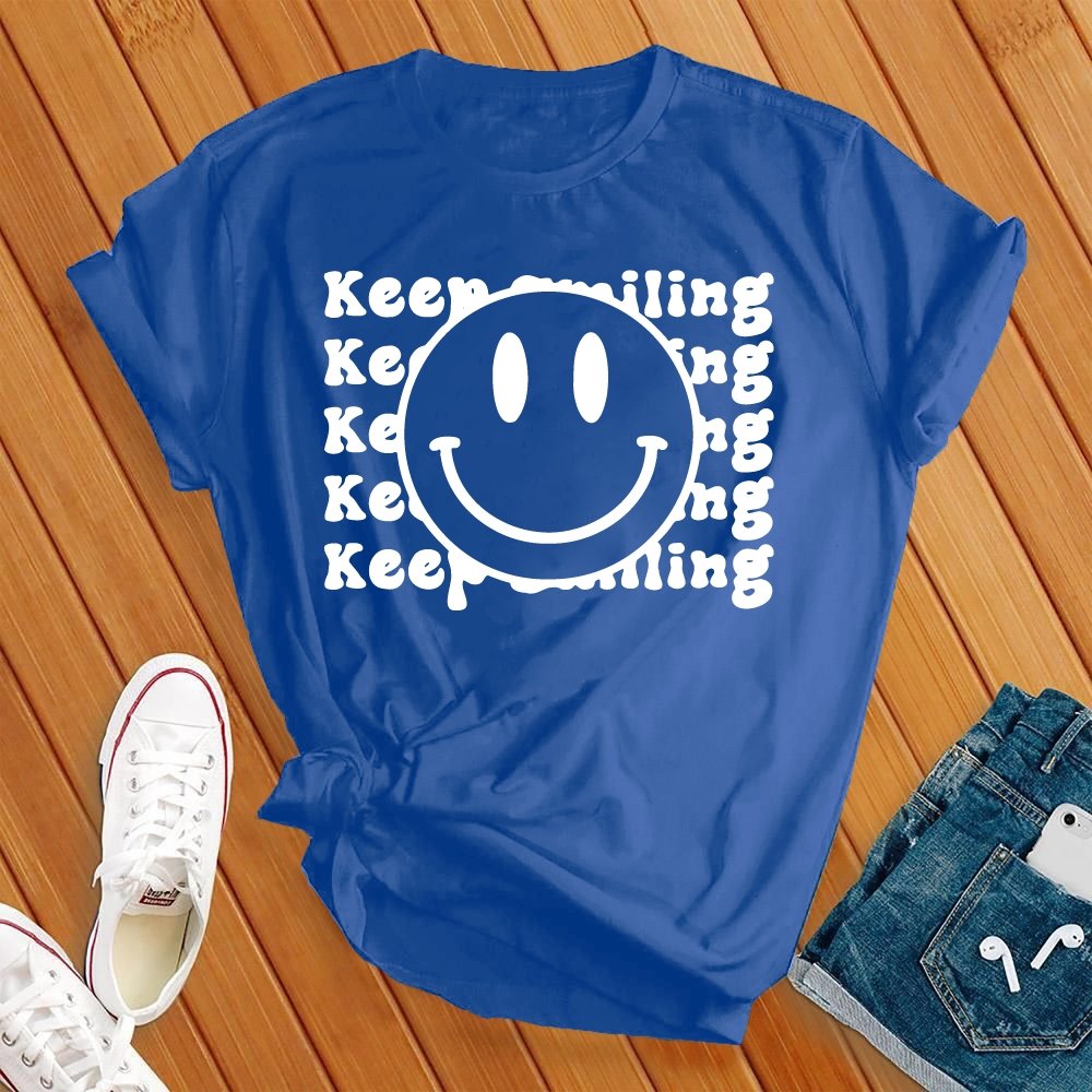 Keep Smiling Smiley Face Tee - Love Tees