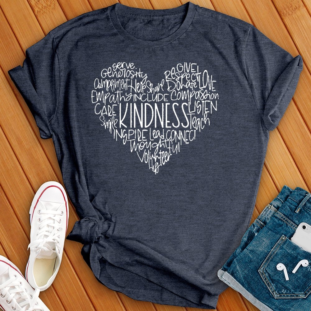 Kindness Encouragement Heart Tee - Love Tees