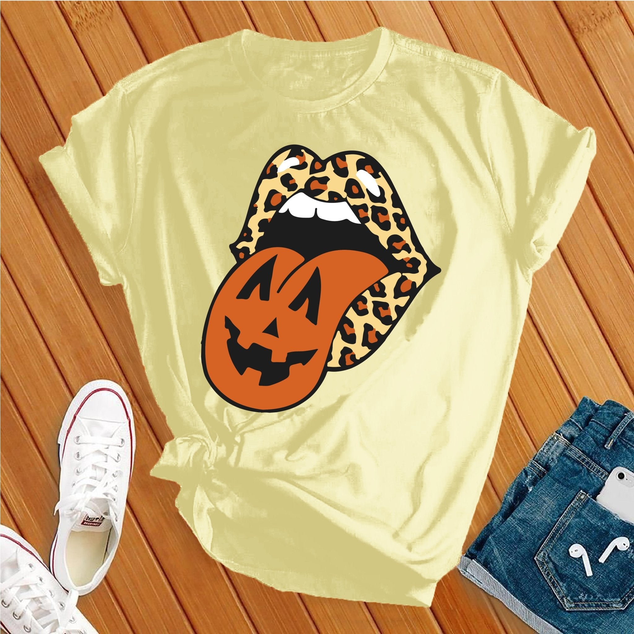 Leopard Lips Halloween Tee - Love Tees