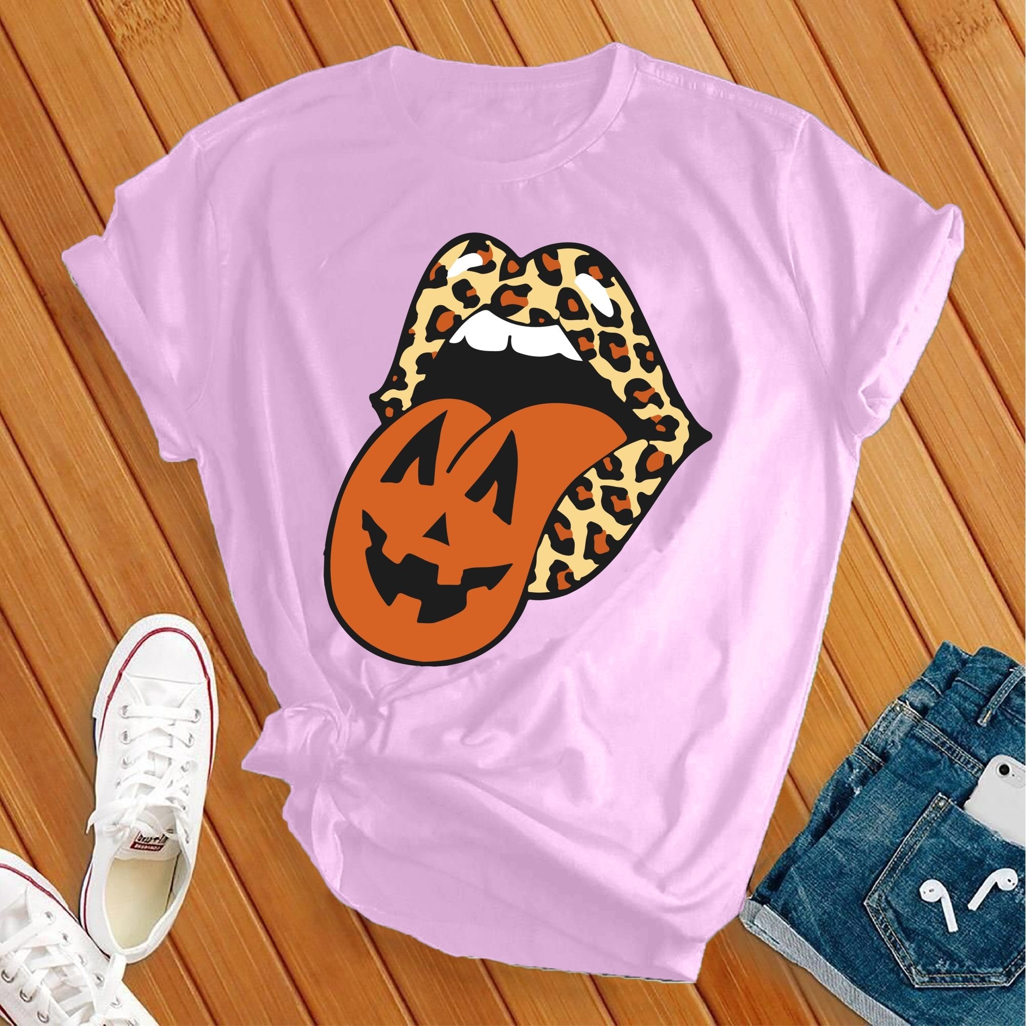 Leopard Lips Halloween Tee - Love Tees