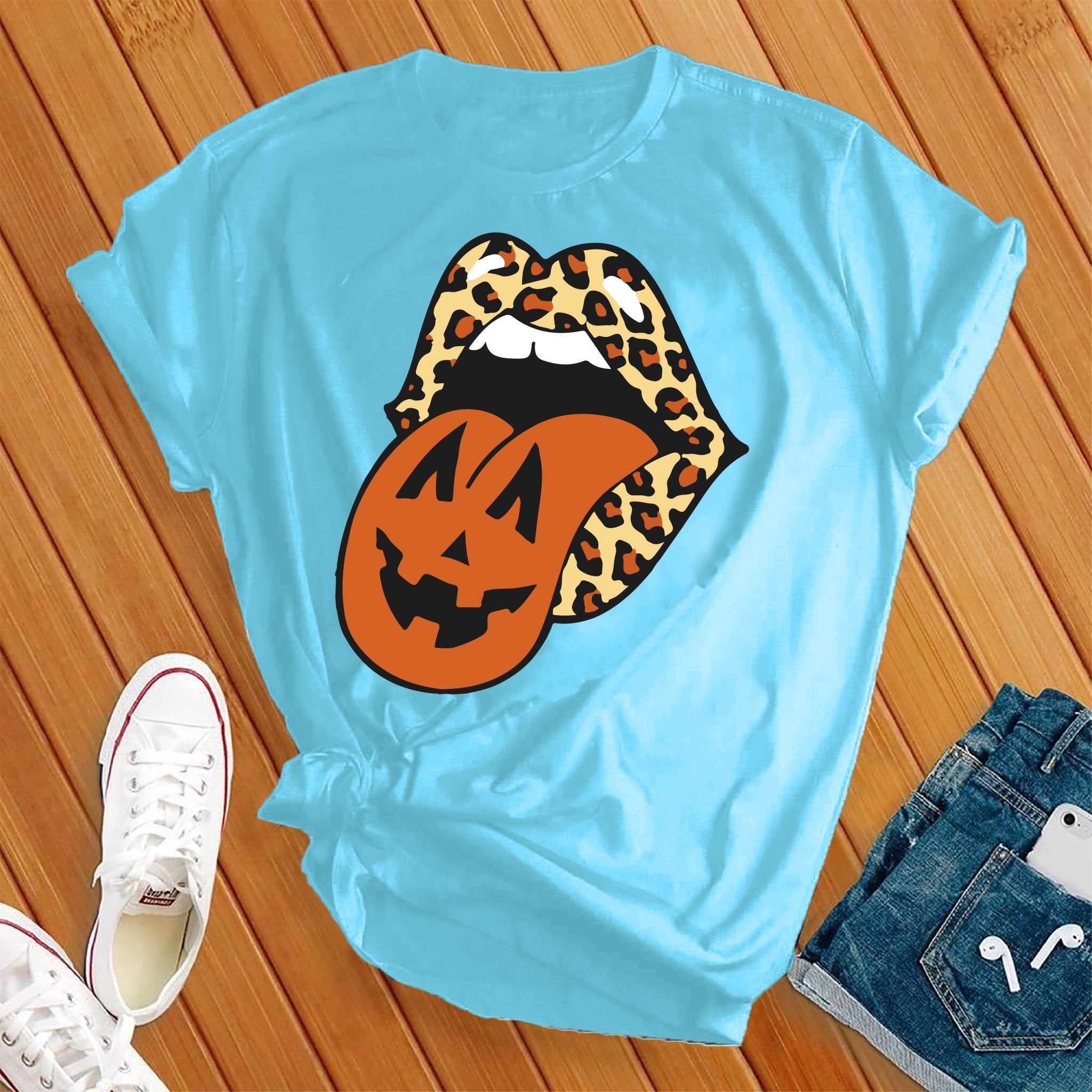 Leopard Lips Halloween Tee - Love Tees