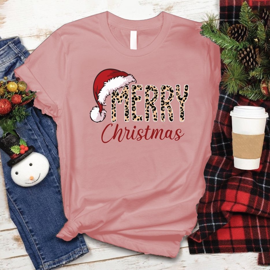 Leopard Merry Christmas Shirt - Love Tees