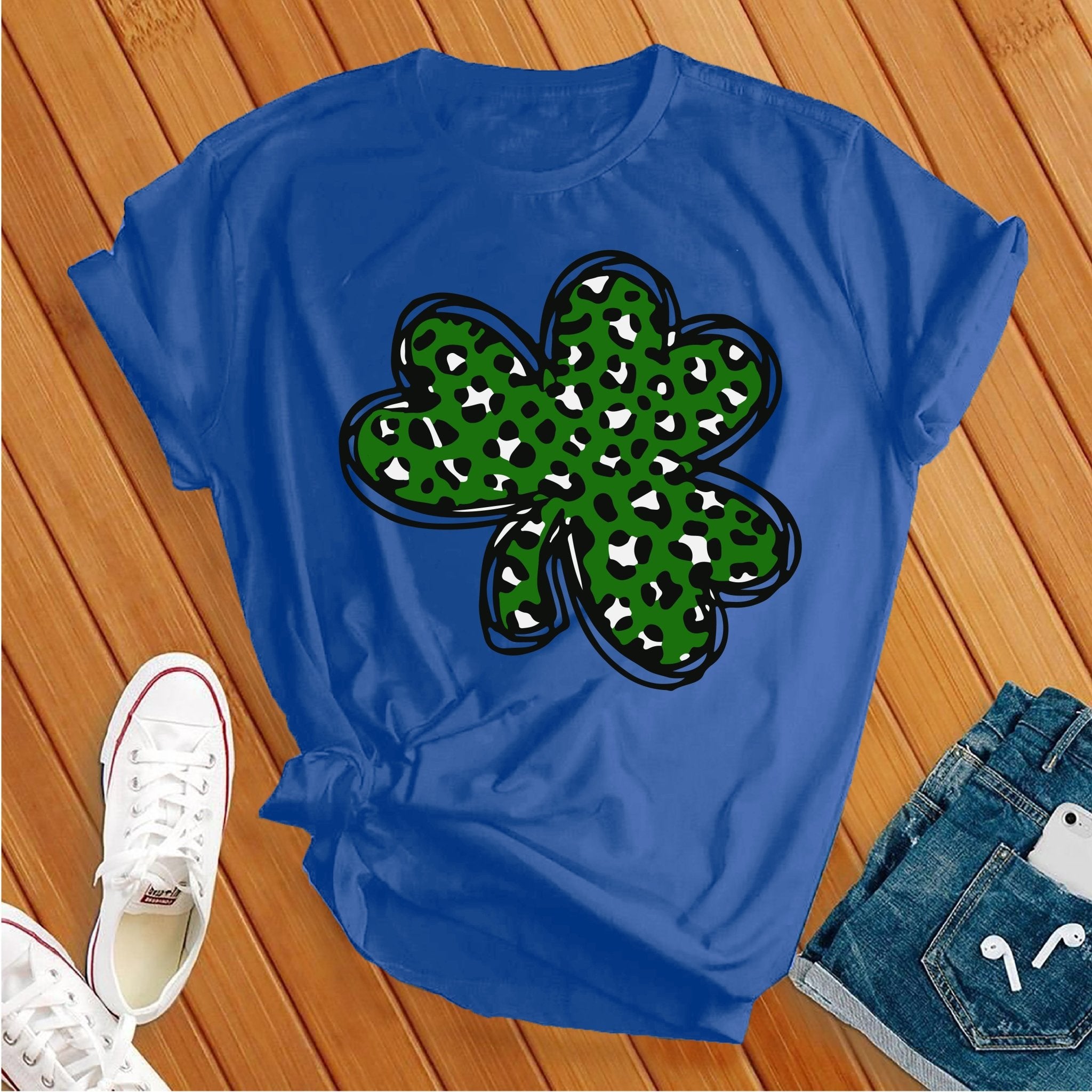 Leopard Shamrock Tee - Love Tees