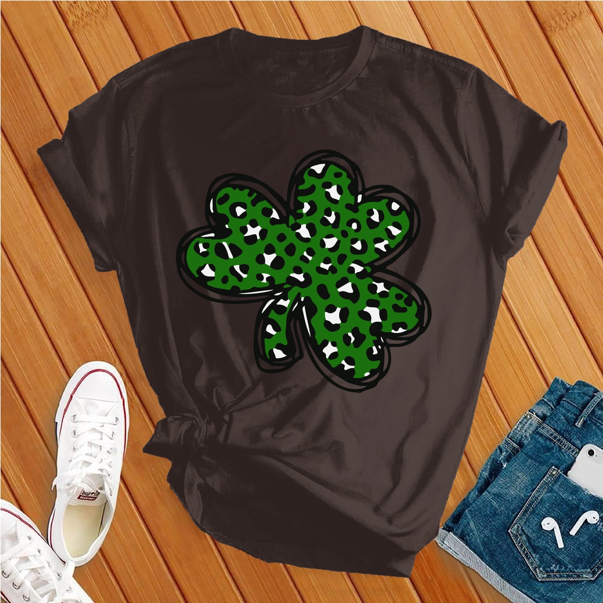 Leopard Shamrock Tee - Love Tees