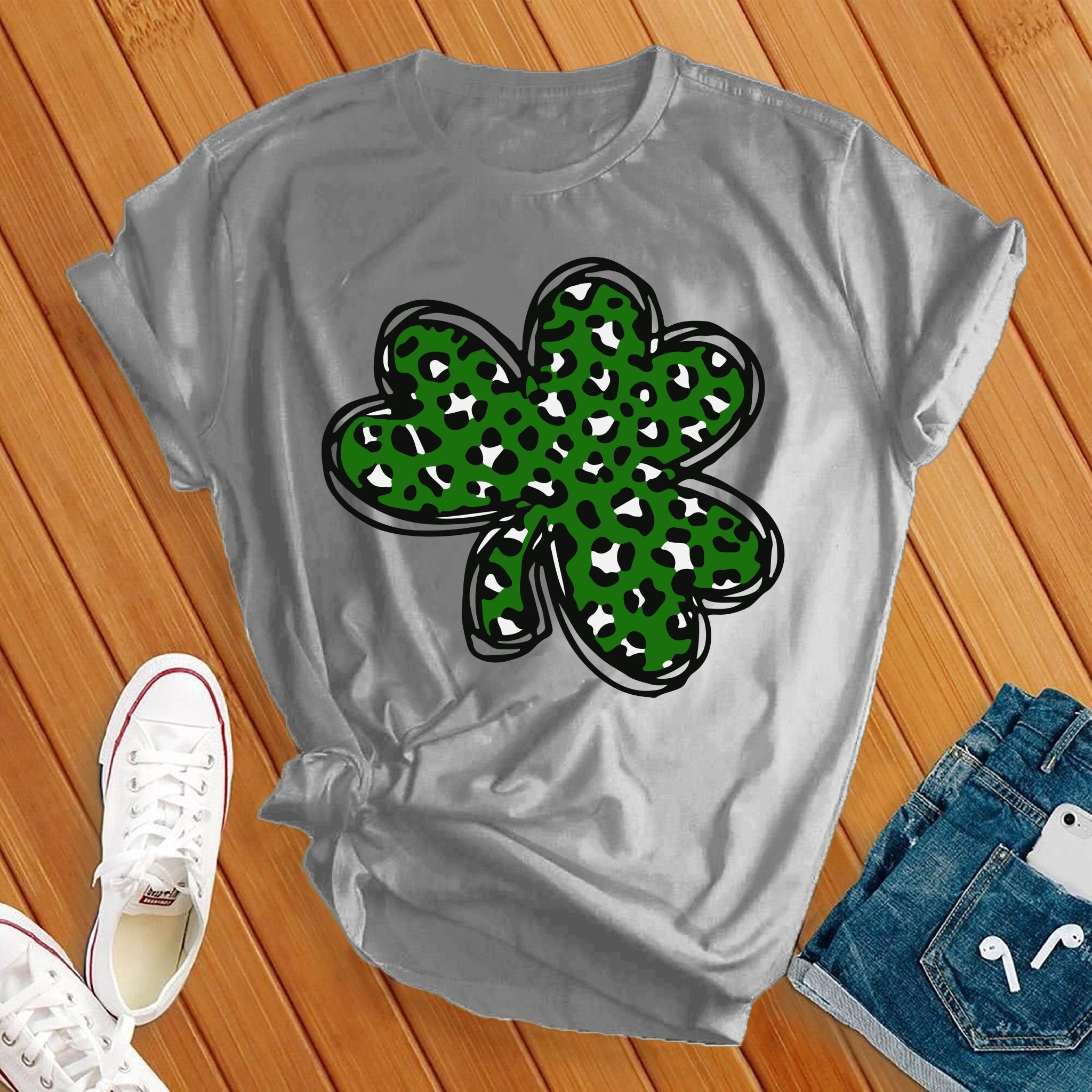 Leopard Shamrock Tee - Love Tees