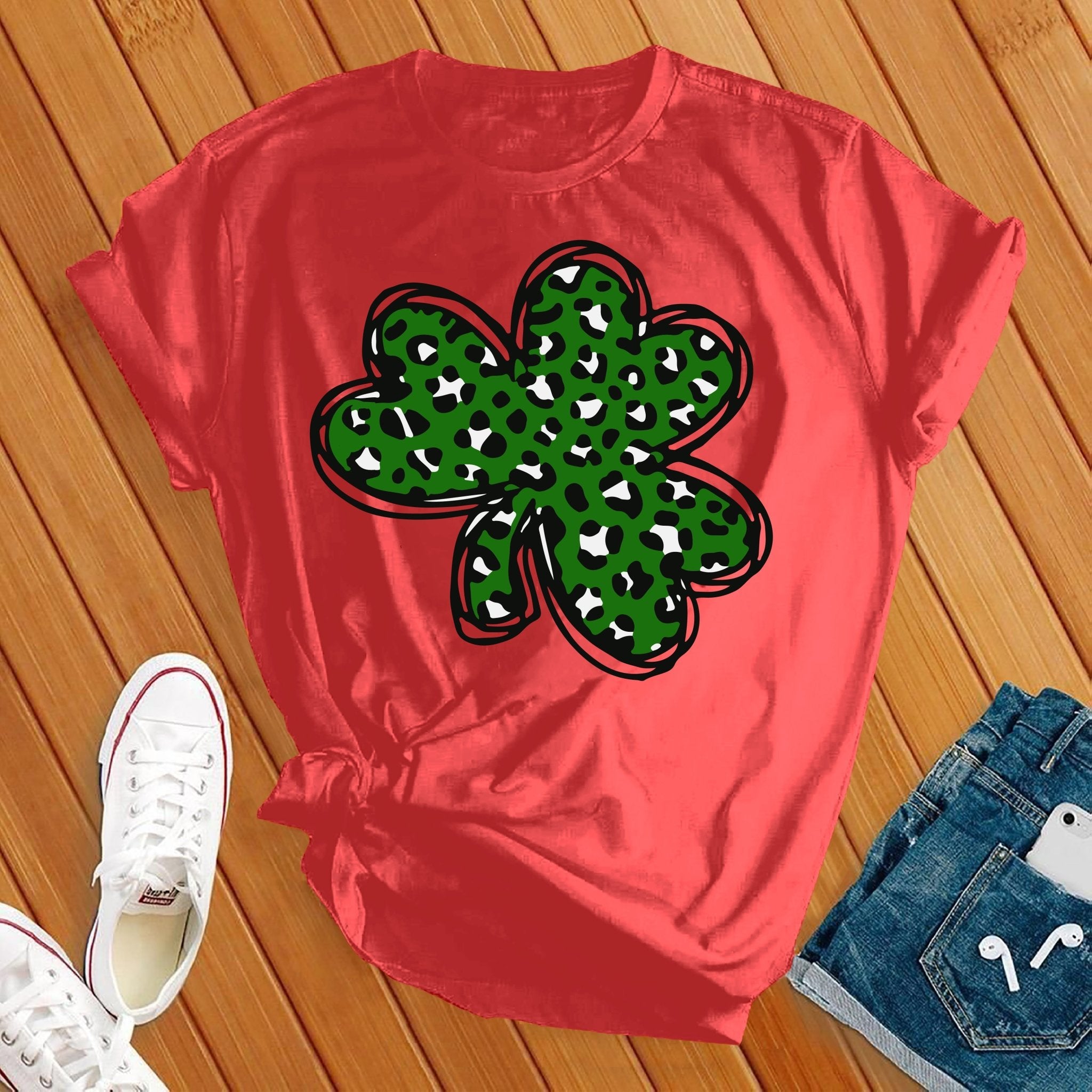 Leopard Shamrock Tee - Love Tees