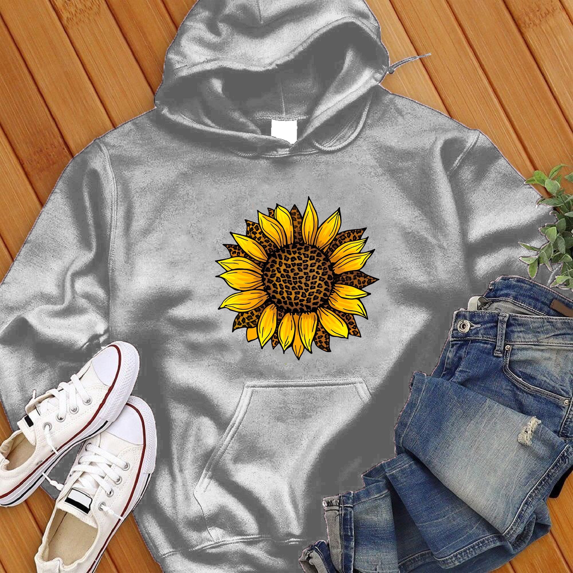 Leopard Sunflower Cute Hoodie - Love Tees