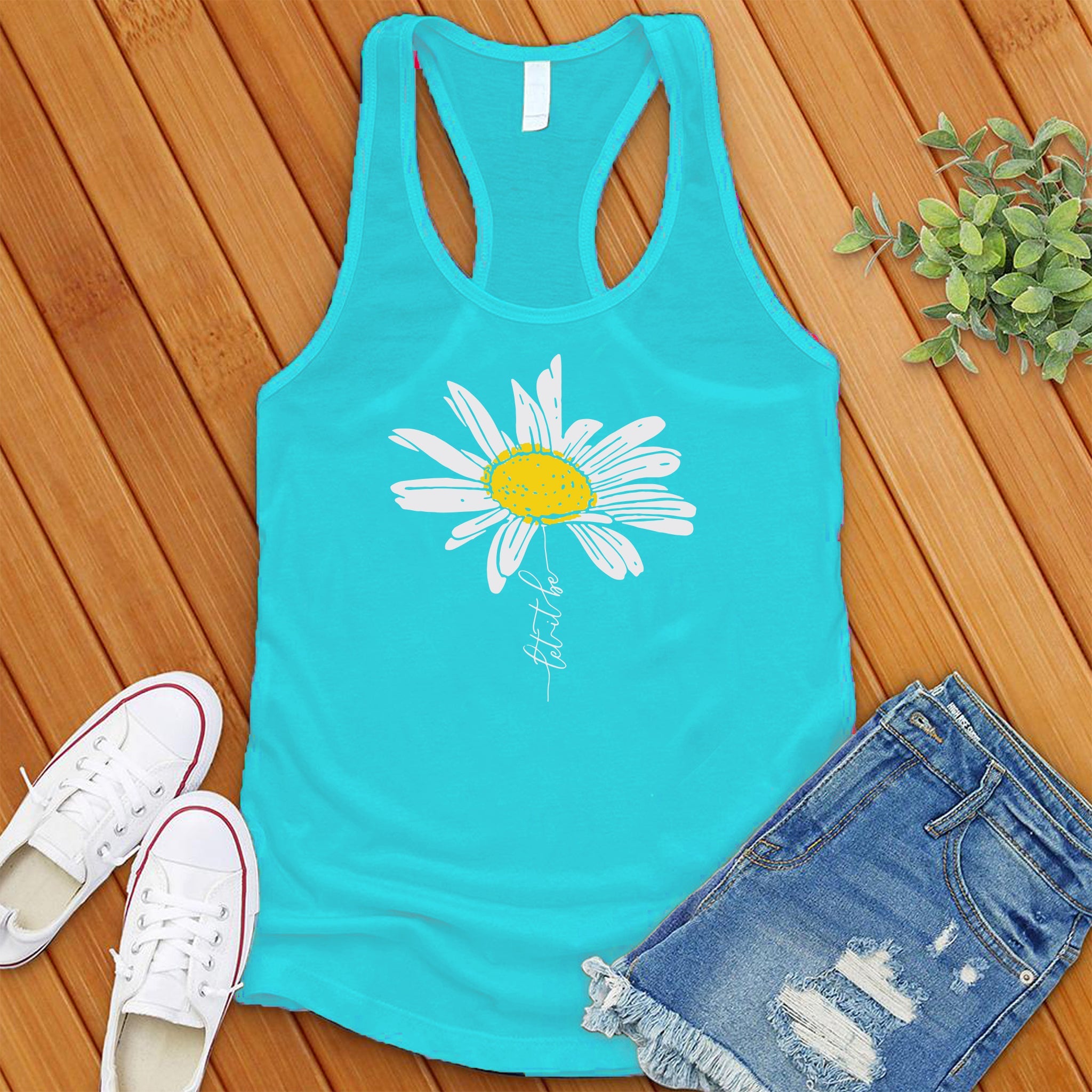 Let it be flower Women's Tank Top - Love Tees