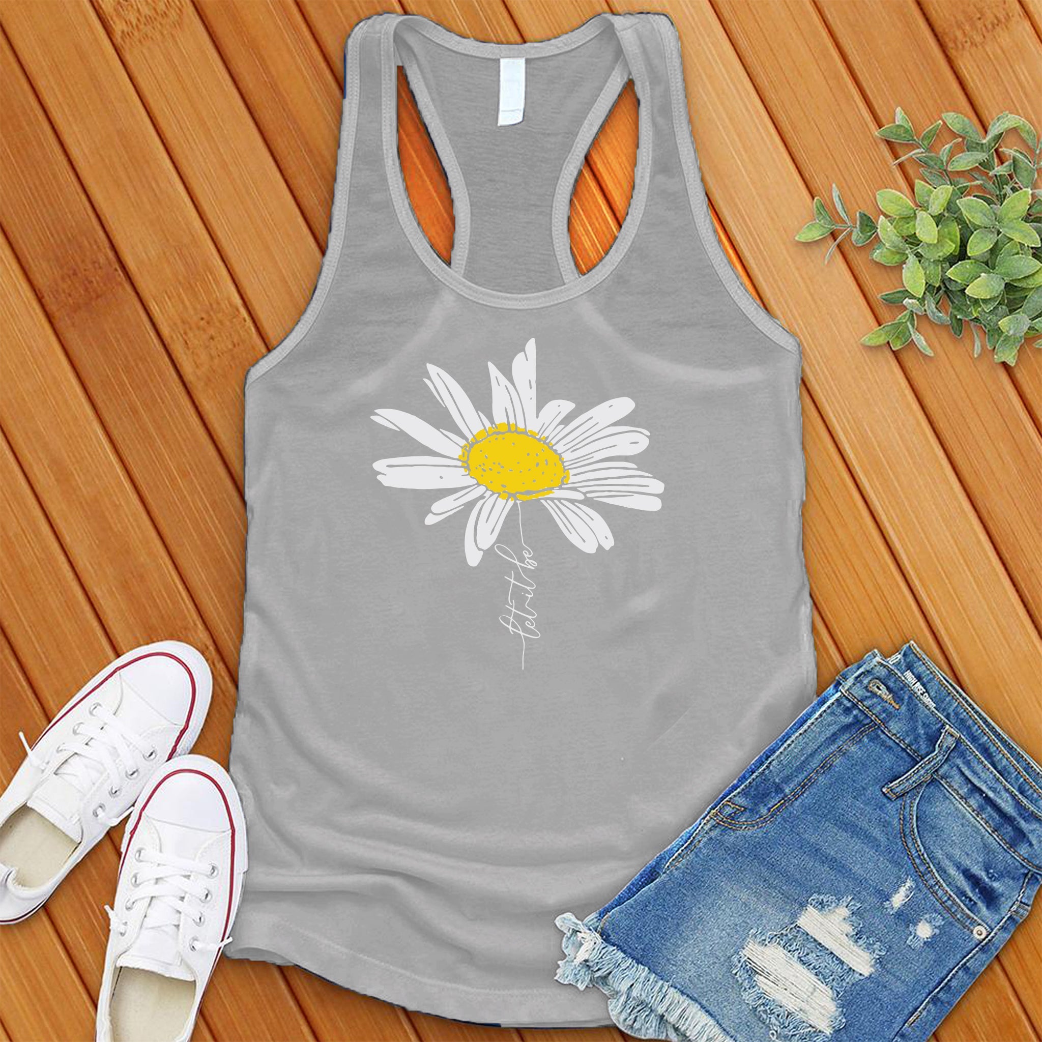 Let it be flower Women's Tank Top - Love Tees