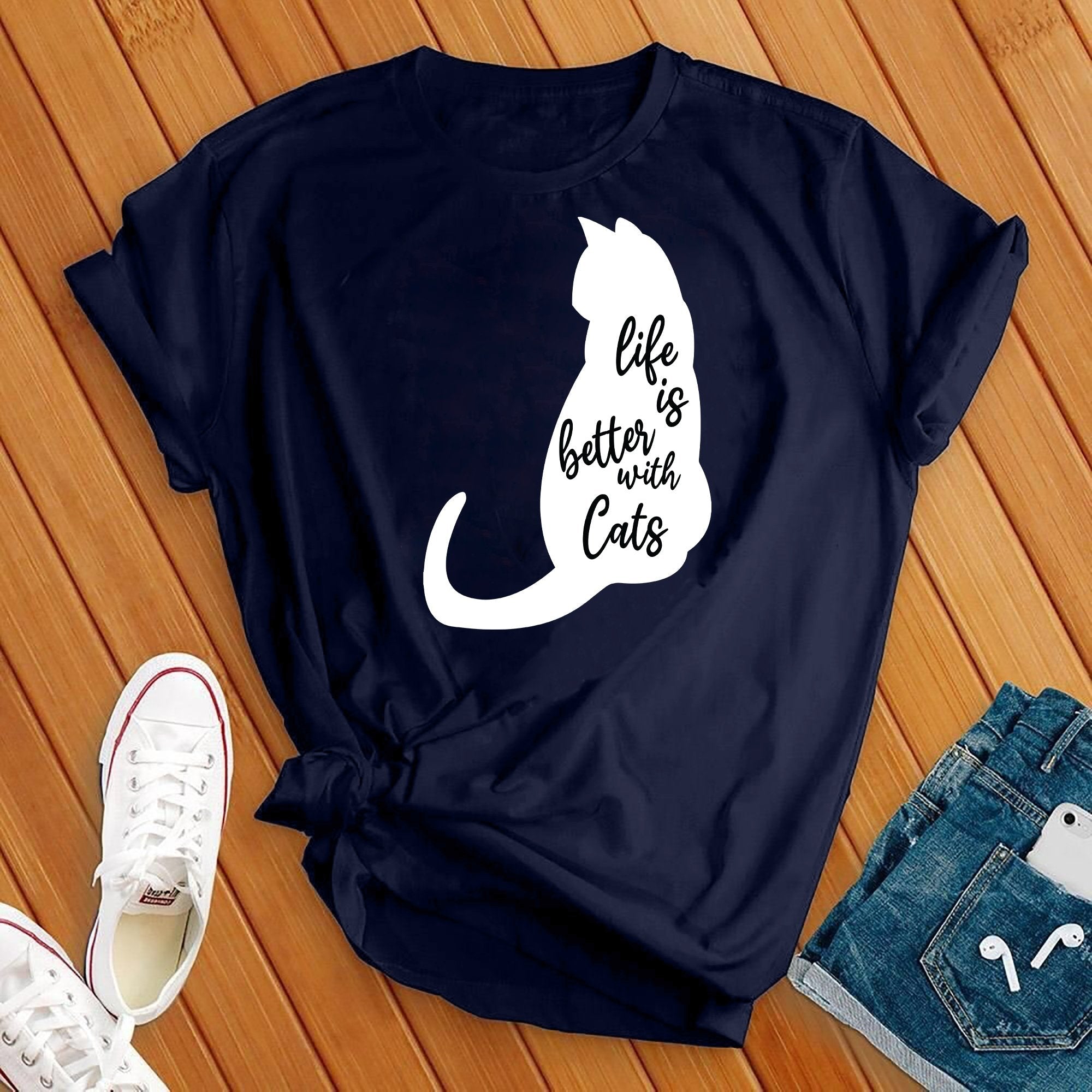 Life Is Better With Cats Tee - Love Tees