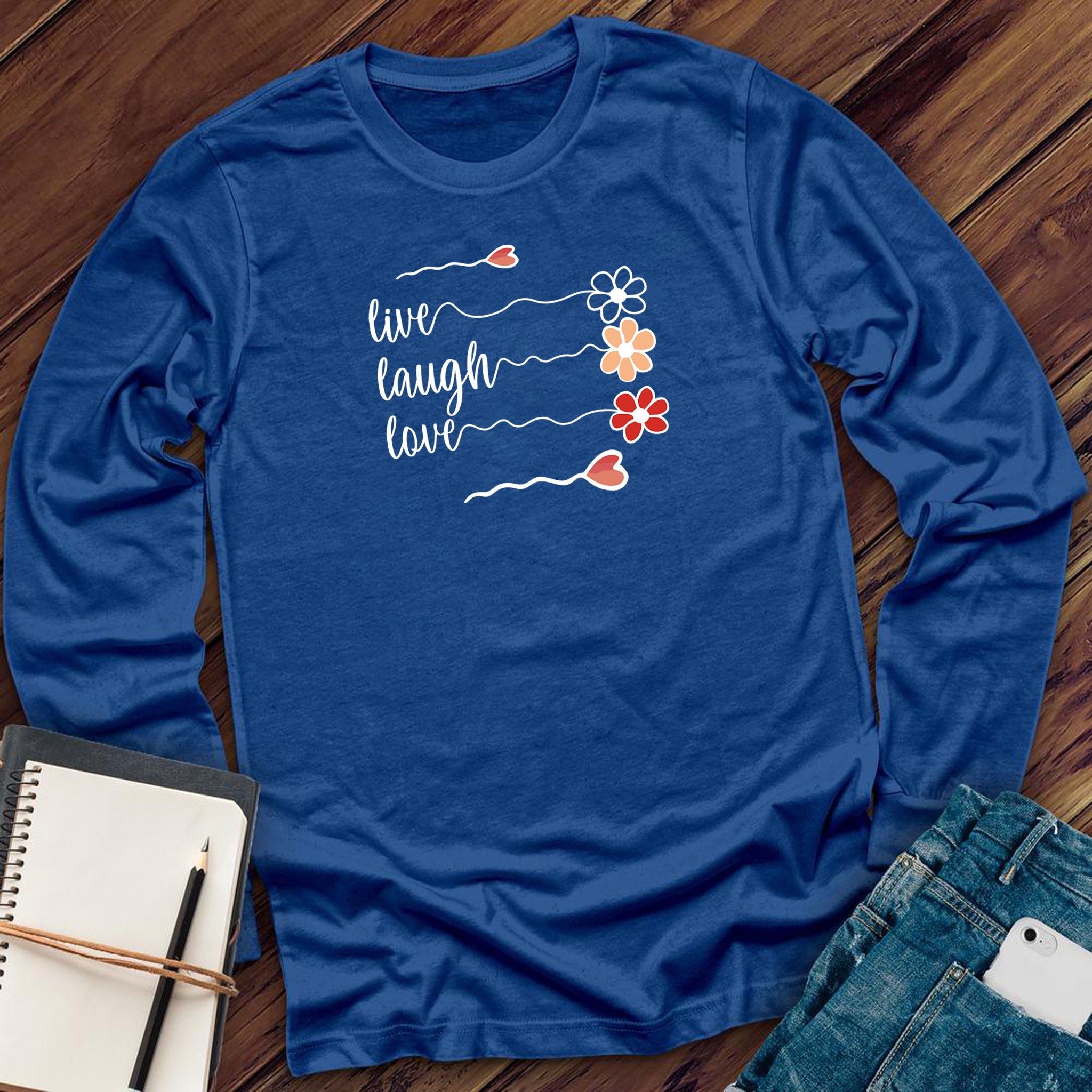 Live Laugh Love Flowers - Love Tees