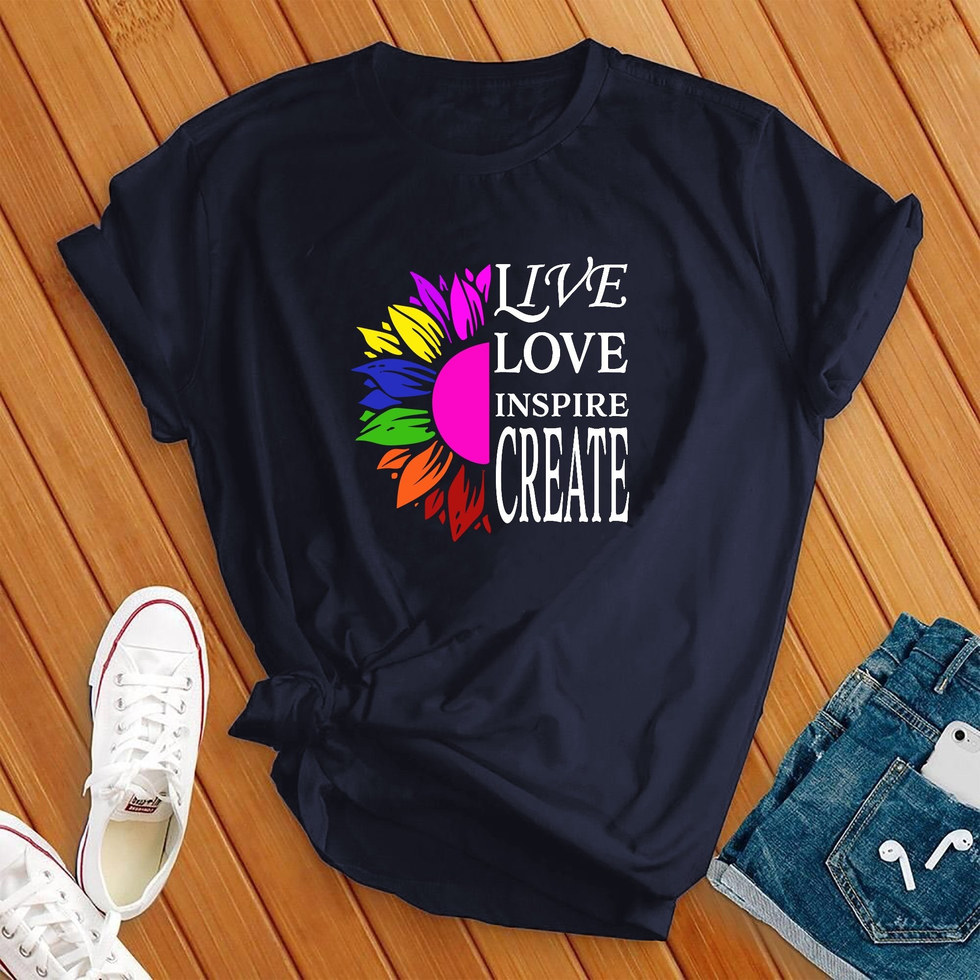 Live Love Flower T-Shirt - Love Tees