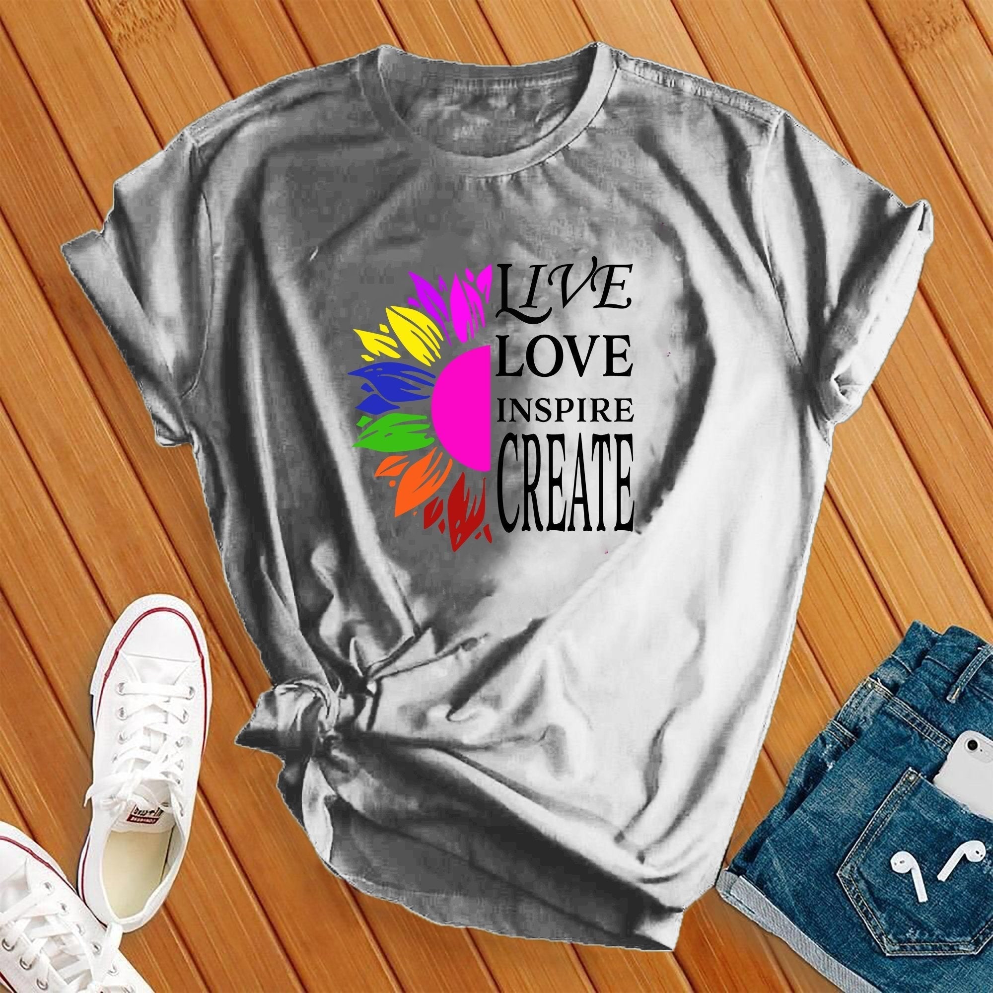 Live Love Flower Tee - Love Tees