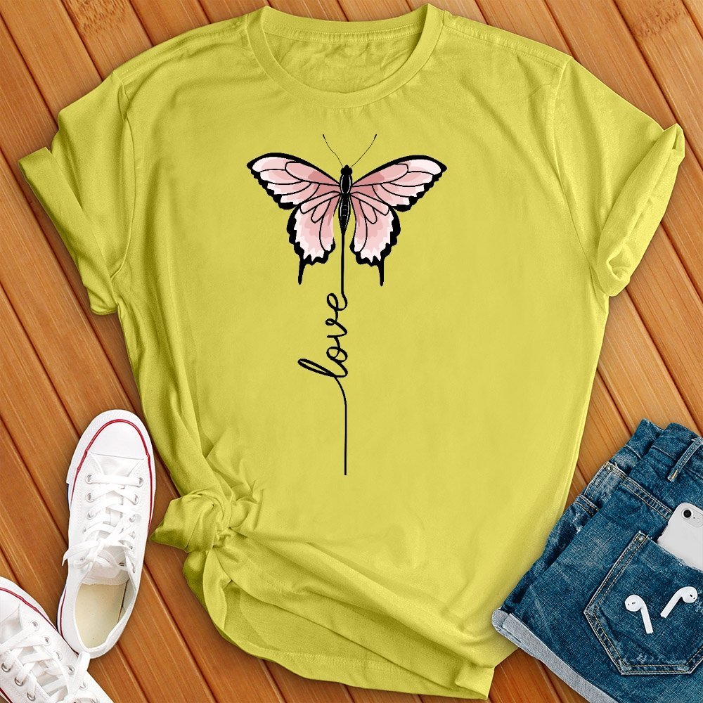 Love Floating Butterfly T- Shirt - Love Tees