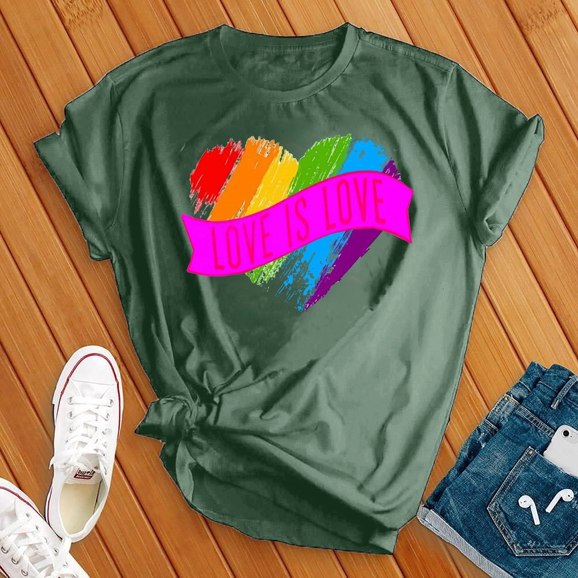 Love Is Love Heart Tee - Love Tees