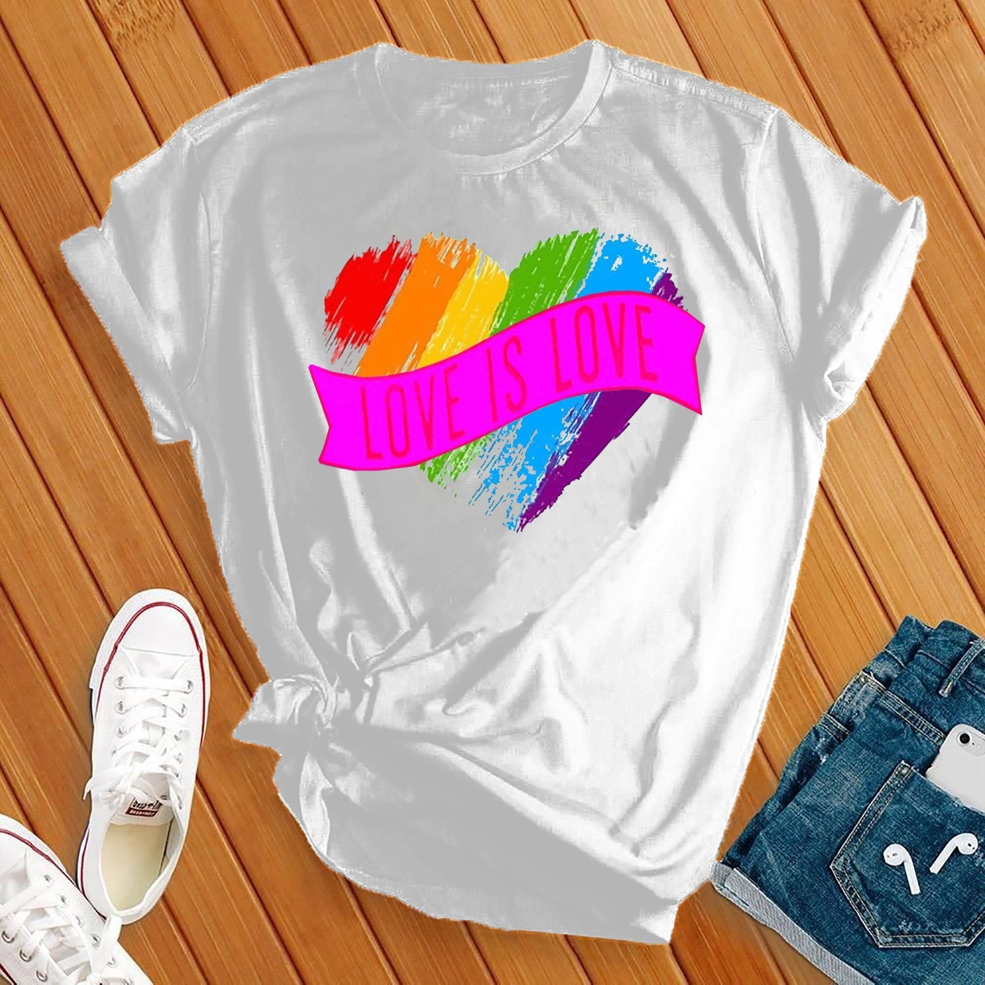 Love Is Love Heart Tee - Love Tees