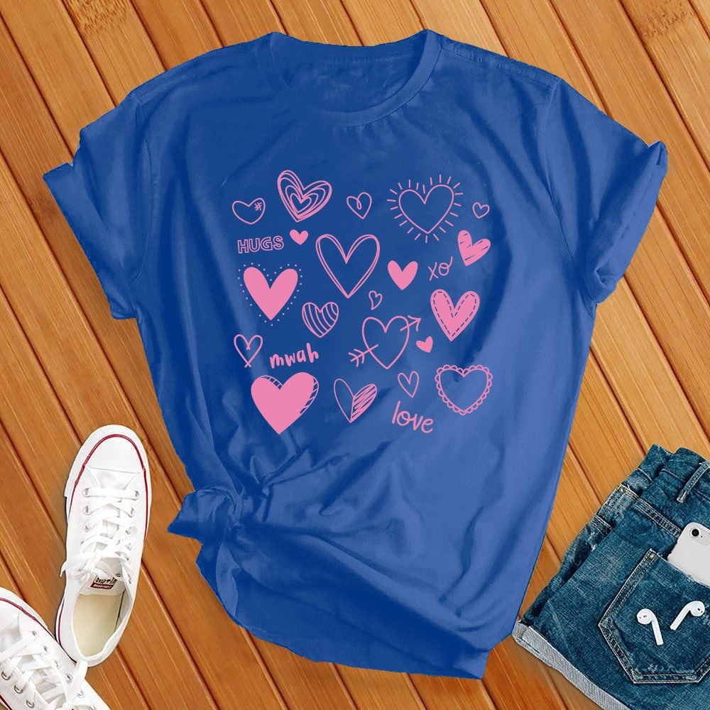 Loveheart Collage Tshirt - Love Tees