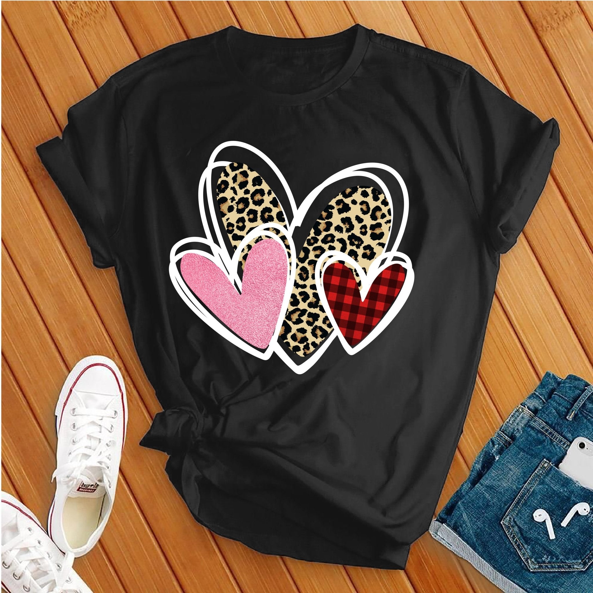 Lovely Valentines Hearts Tee - Love Tees