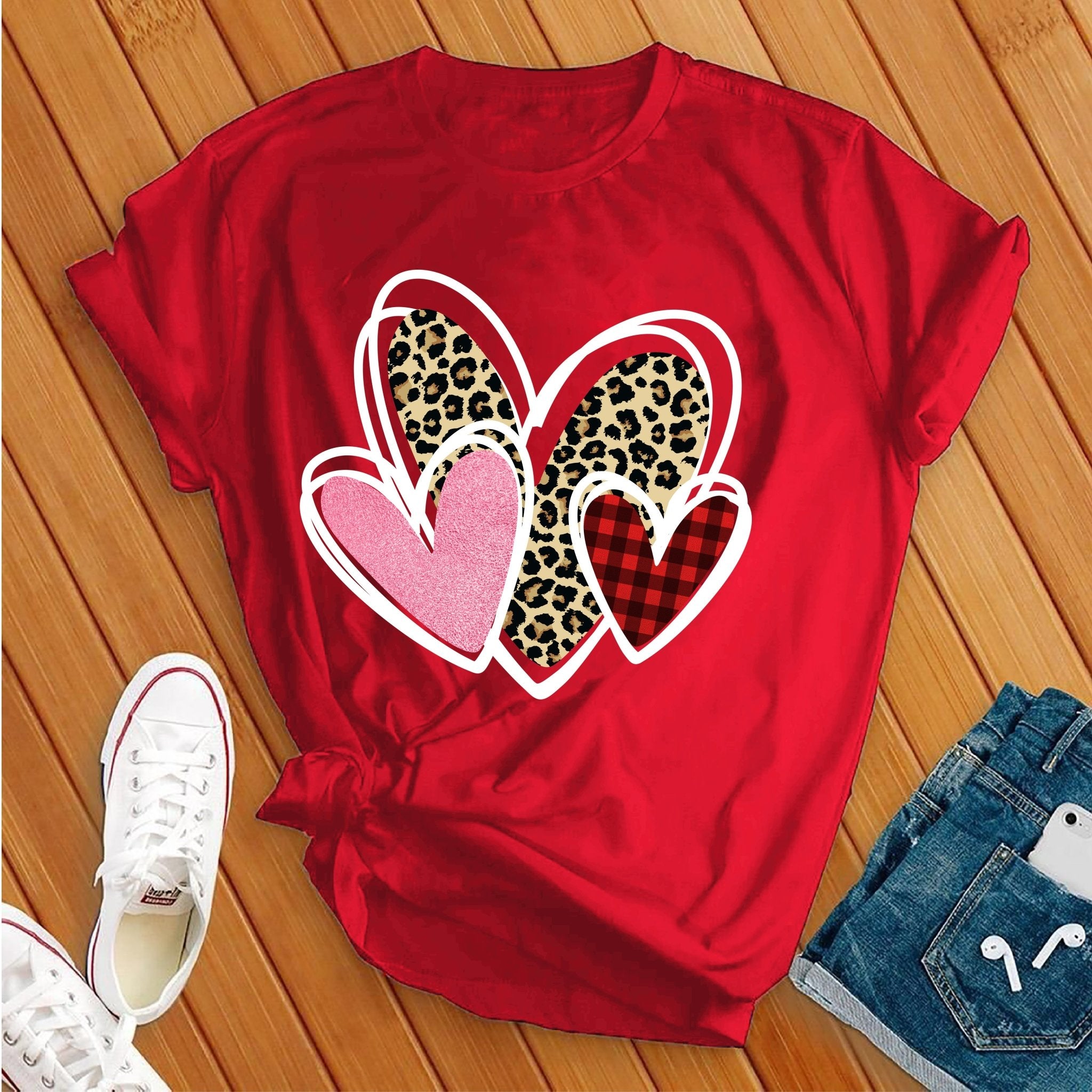 Lovely Valentines Hearts Tee - Love Tees