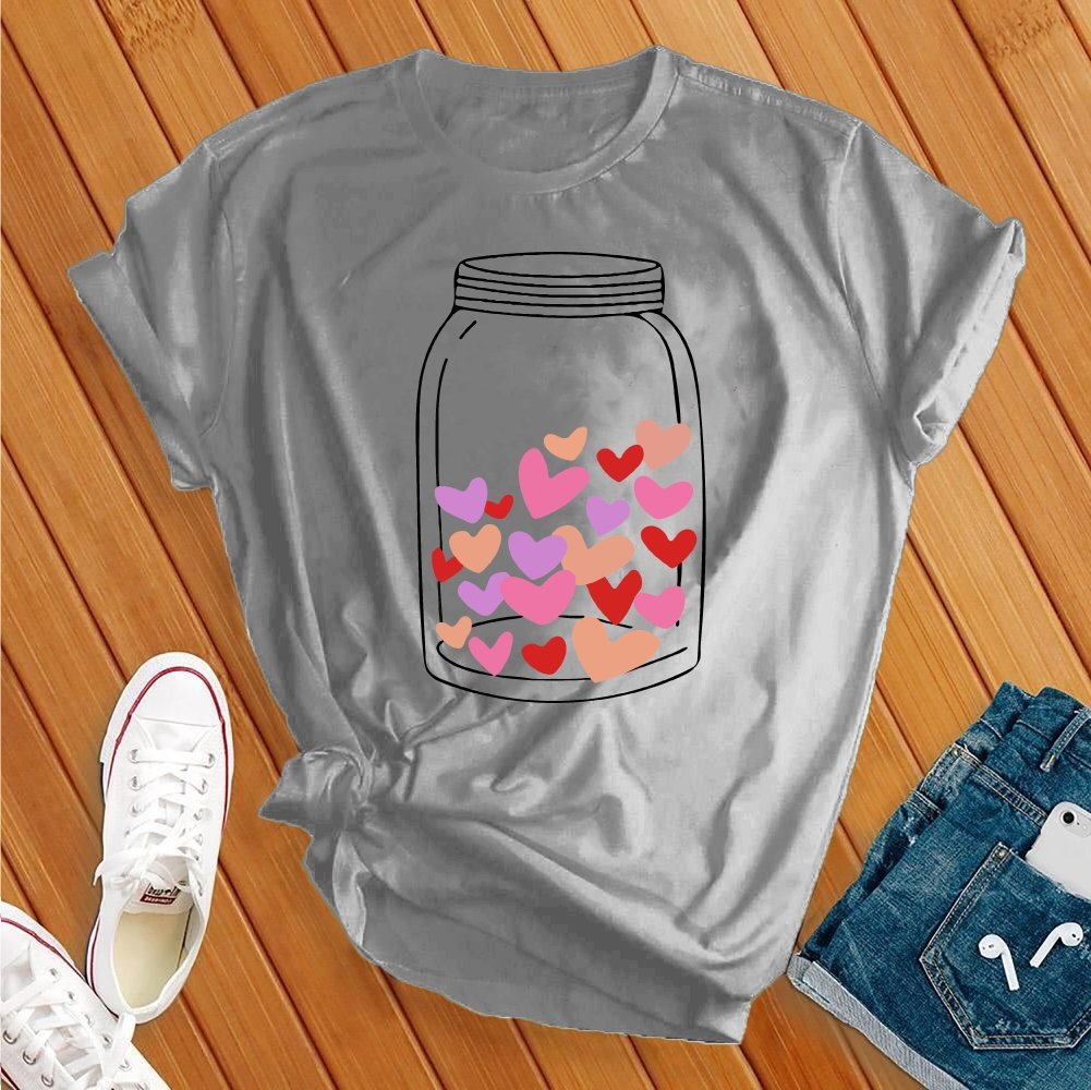 Mason Jar Heart Tee - Love Tees