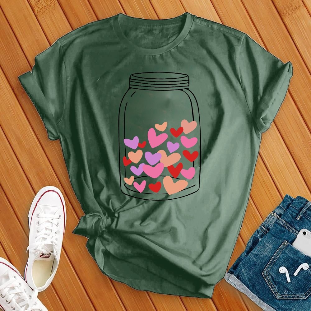 Mason Jar Heart Tee - Love Tees