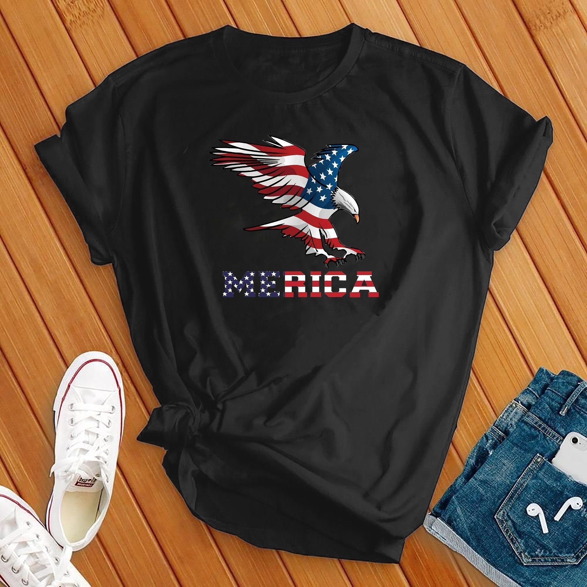 Merica Eagle 4th Of July Tee - Love Tees