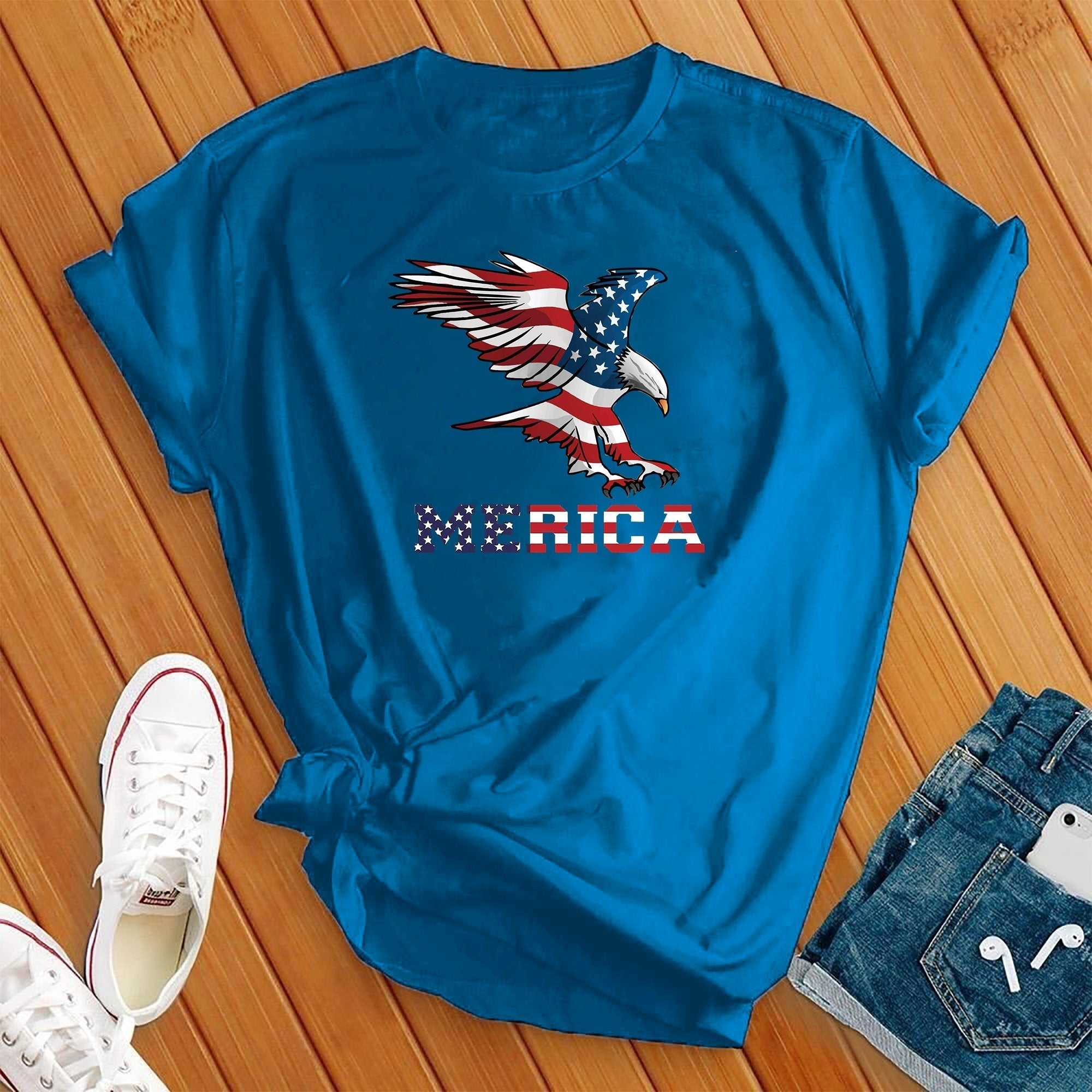 Merica Eagle 4th Of July Tee - Love Tees