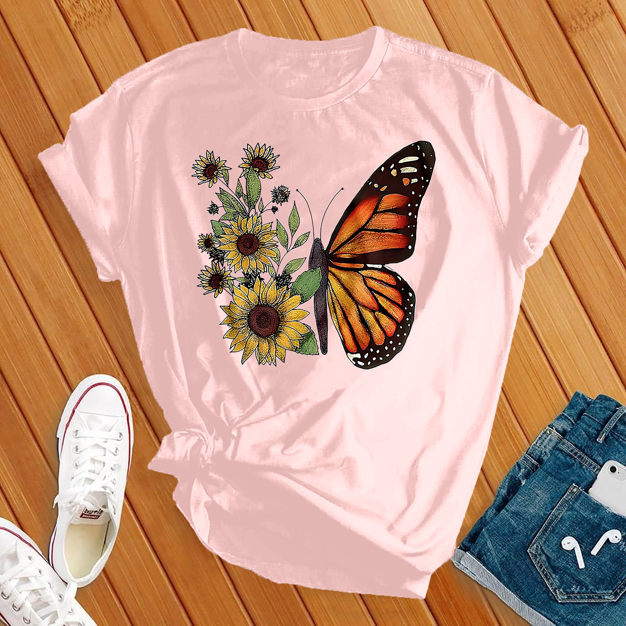 Monarch Sunflower Tee - Love Tees