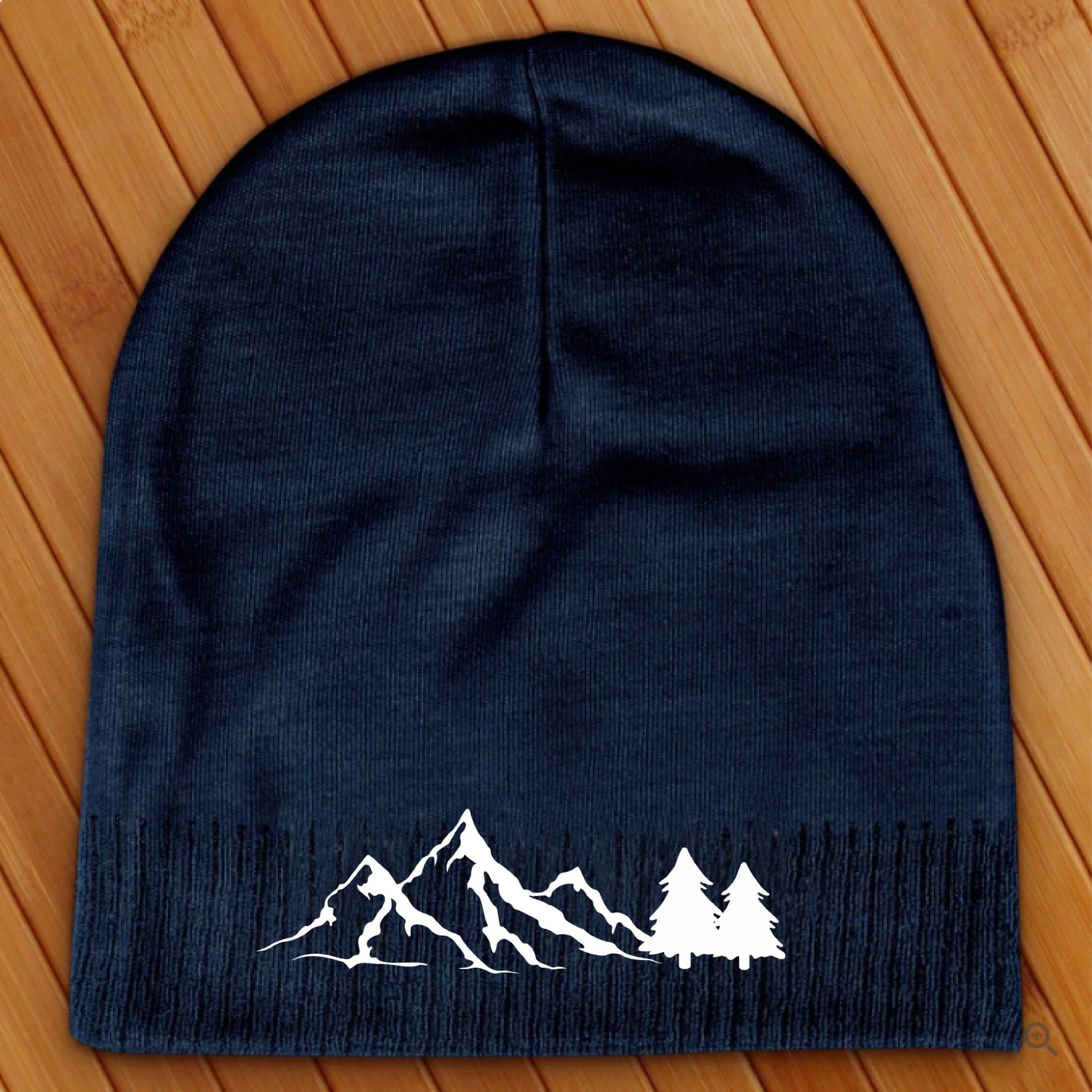 Mountain with Trees Beanie - Love Tees