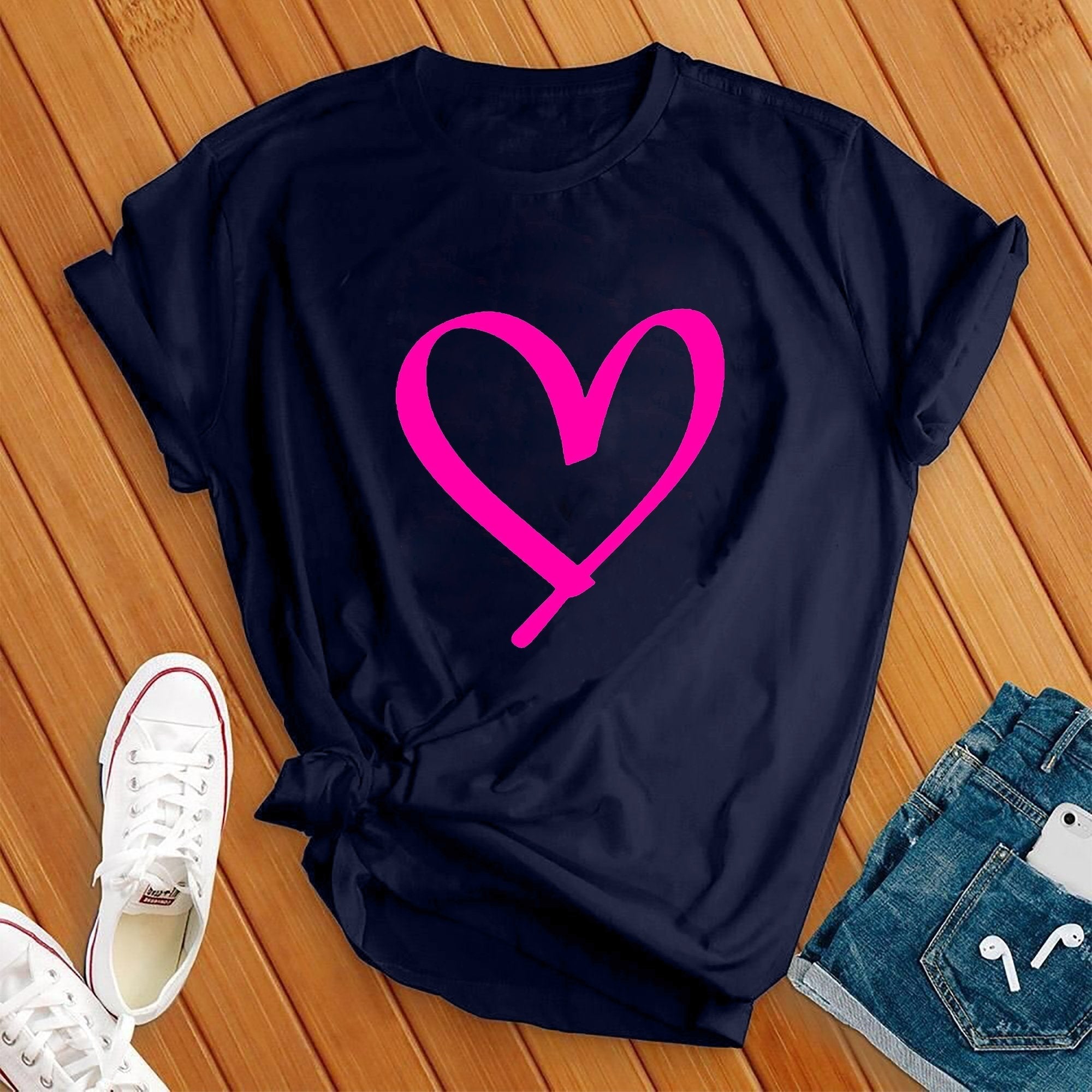 Neon Heart Tee - Love Tees