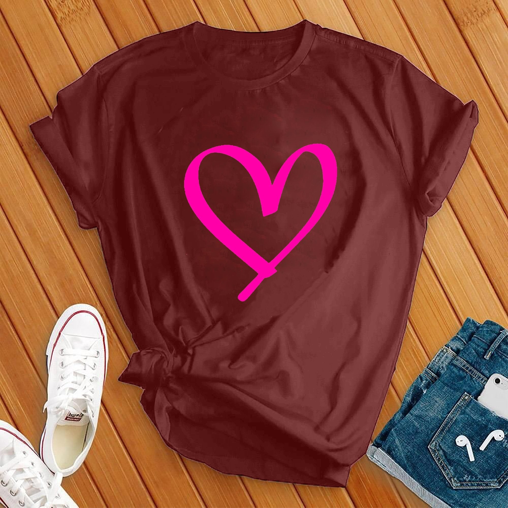 Neon Heart Tee - Love Tees