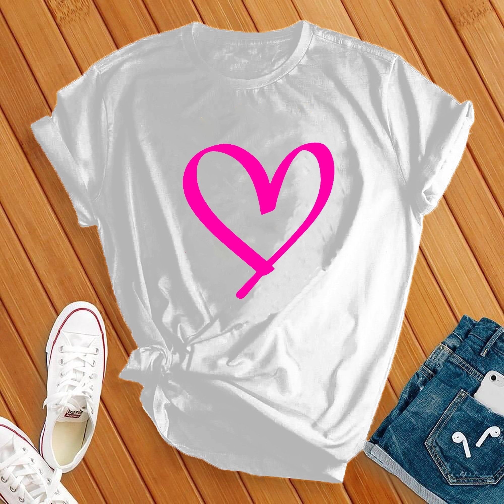 Neon Heart Tee - Love Tees