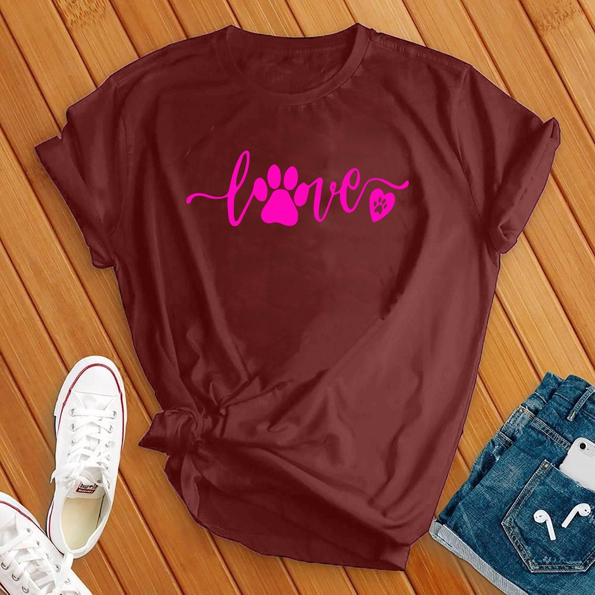 Neon Love Paw Tee - Love Tees