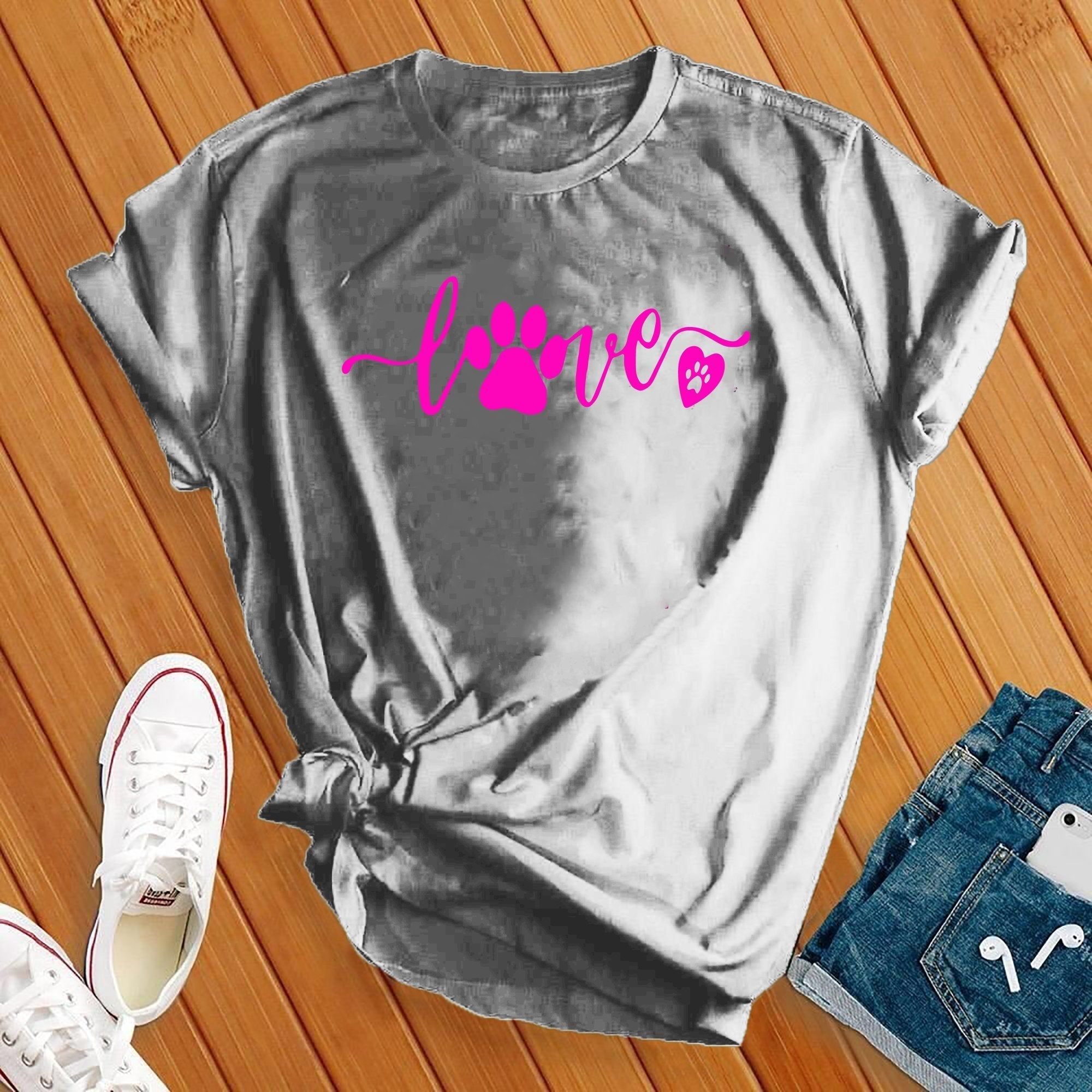 Neon Love Paw Tee - Love Tees