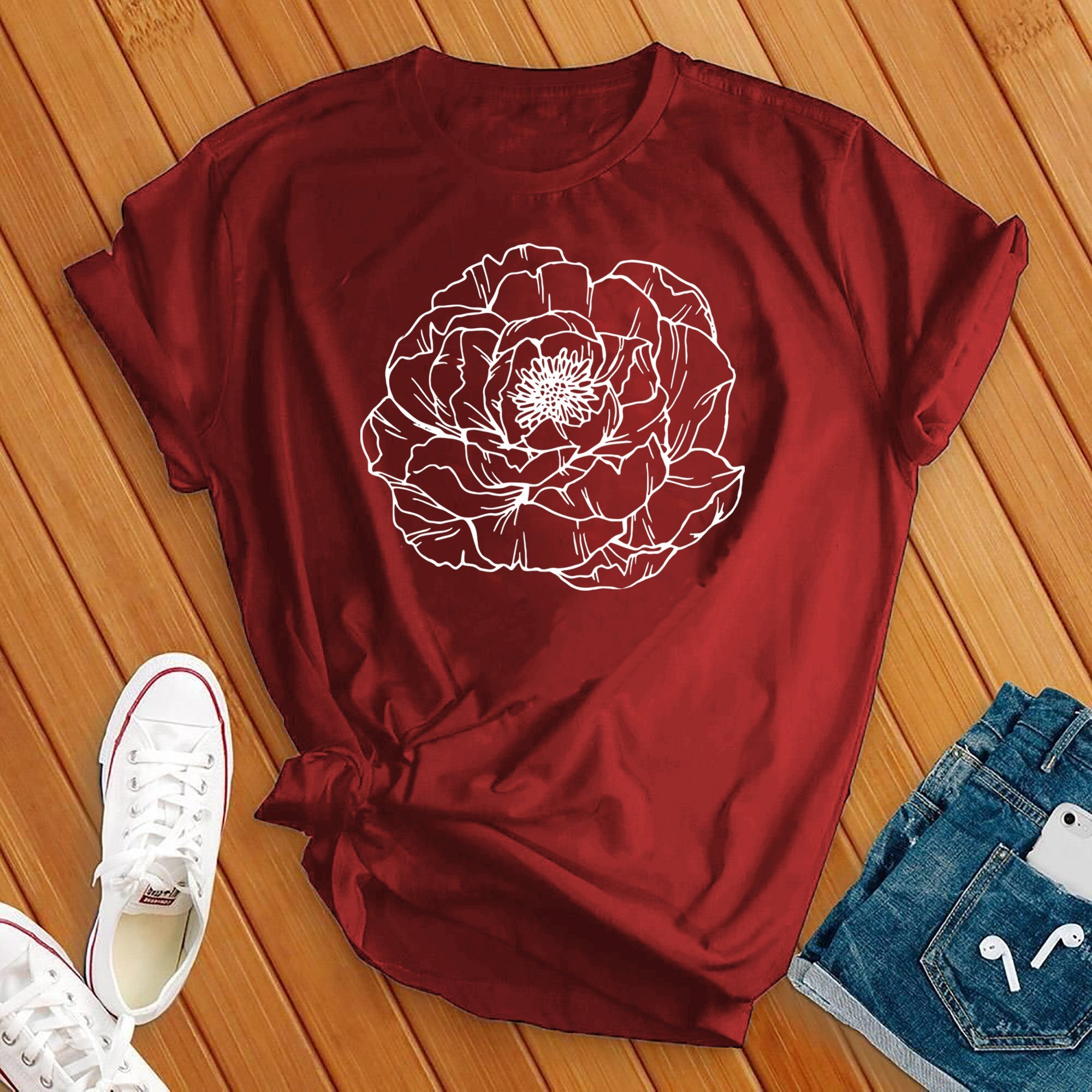 Peony Flower Tee - Love Tees