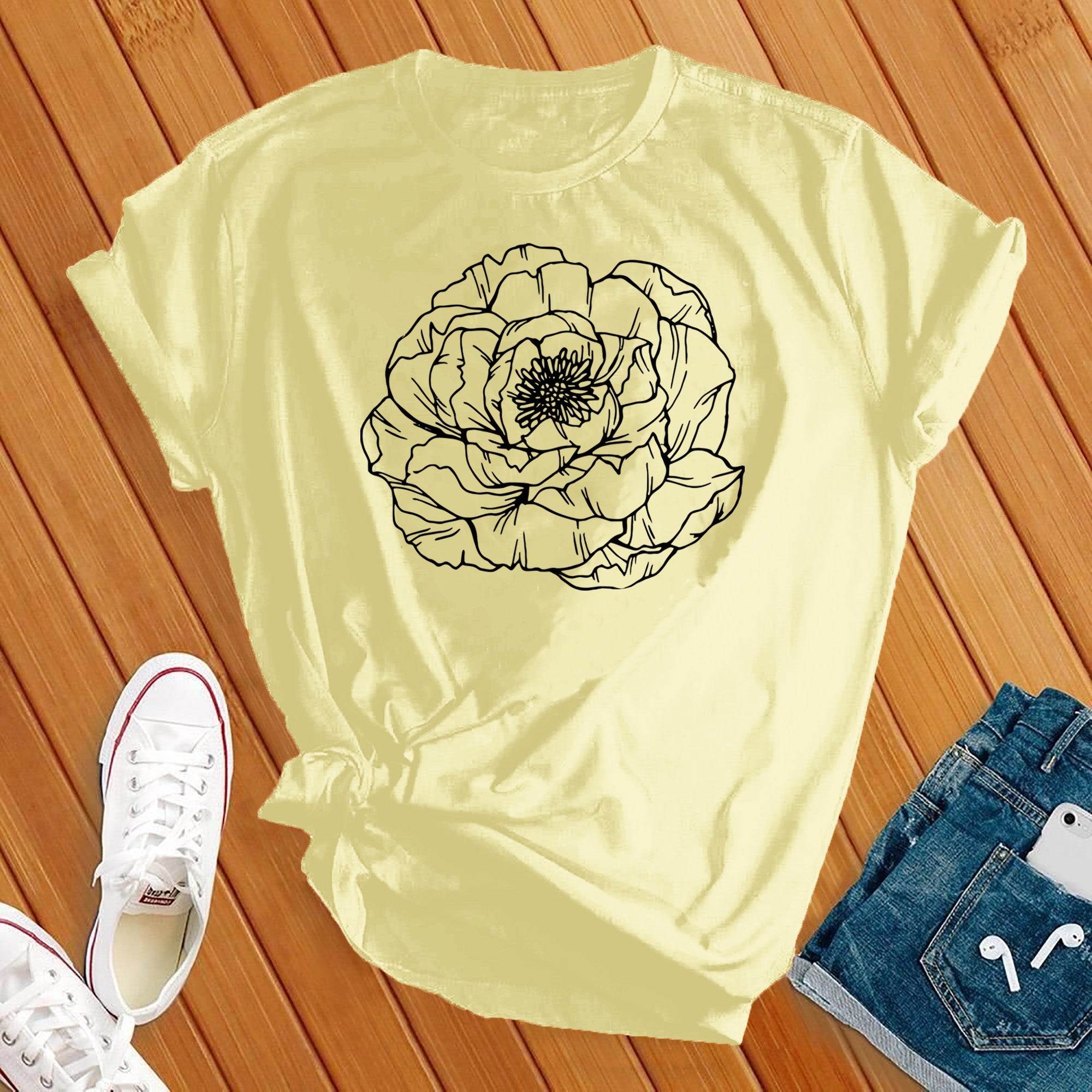 Peony Flower Tee - Love Tees