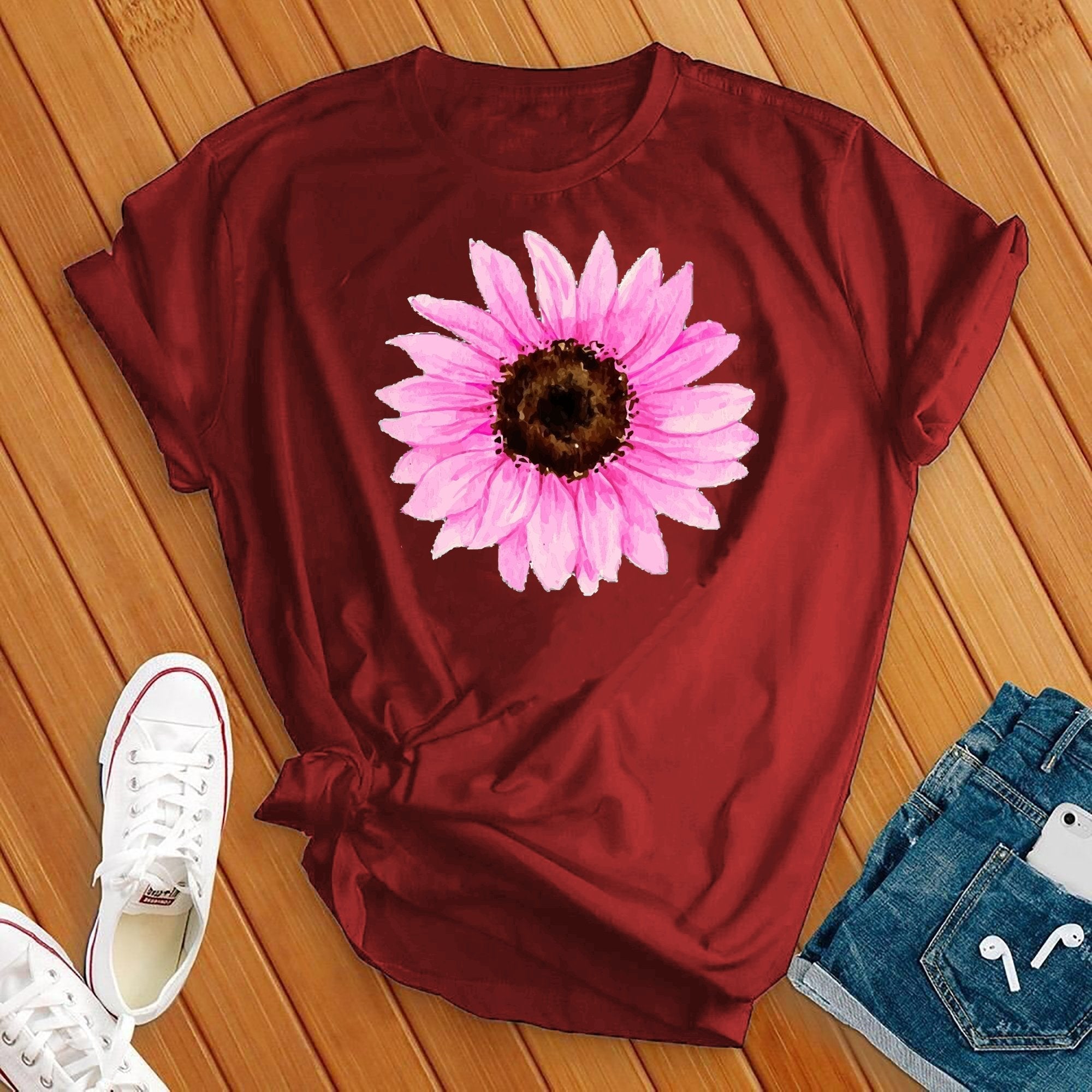 Pink Sunflower Tee - Love Tees