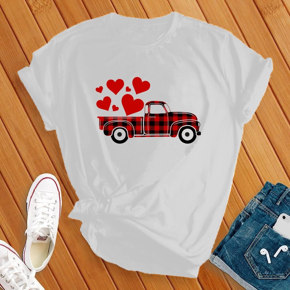 Plaid Love Truck Tee - Love Tees