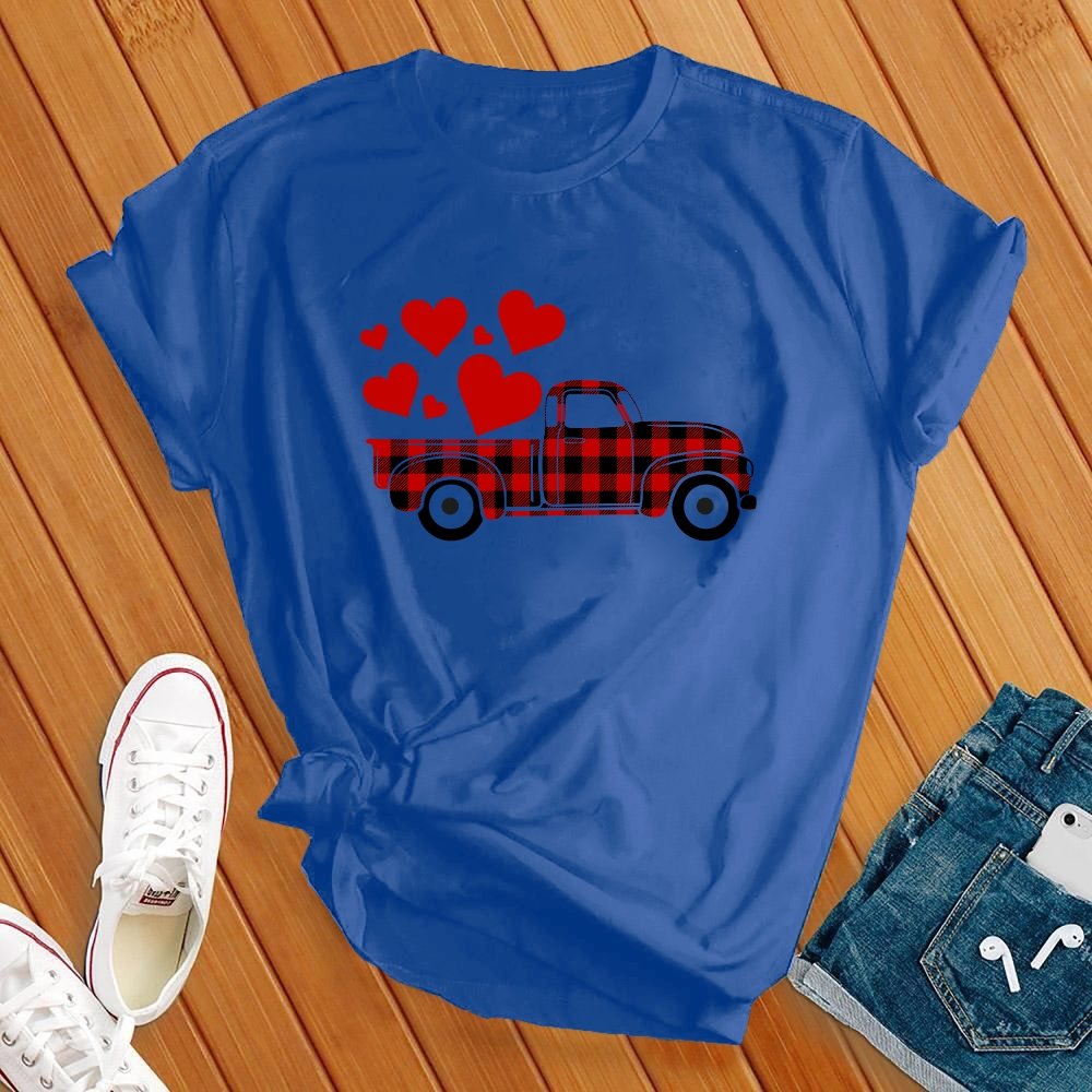 Plaid Love Truck Tee - Love Tees