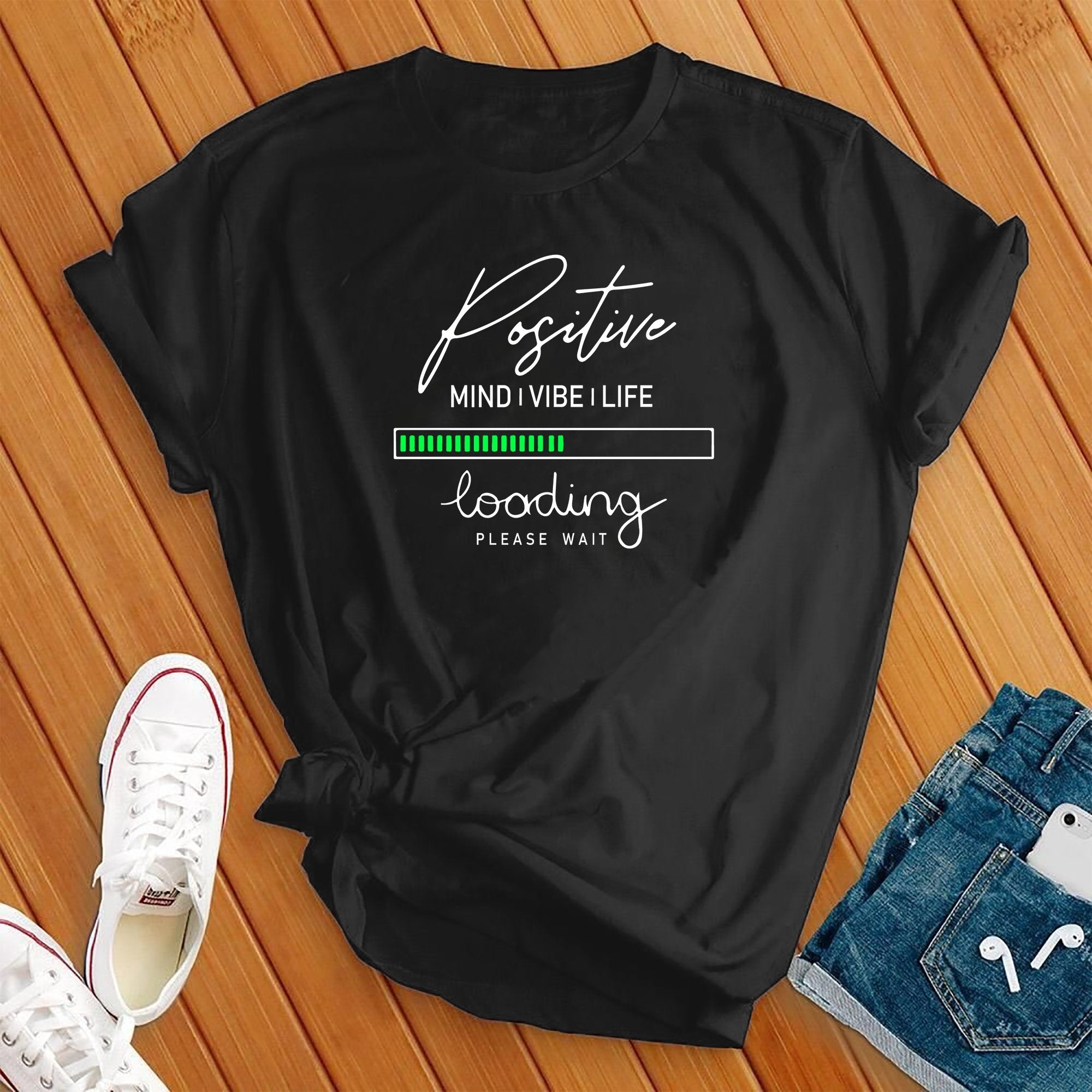 Positive Vibe Loading Tee - Love Tees