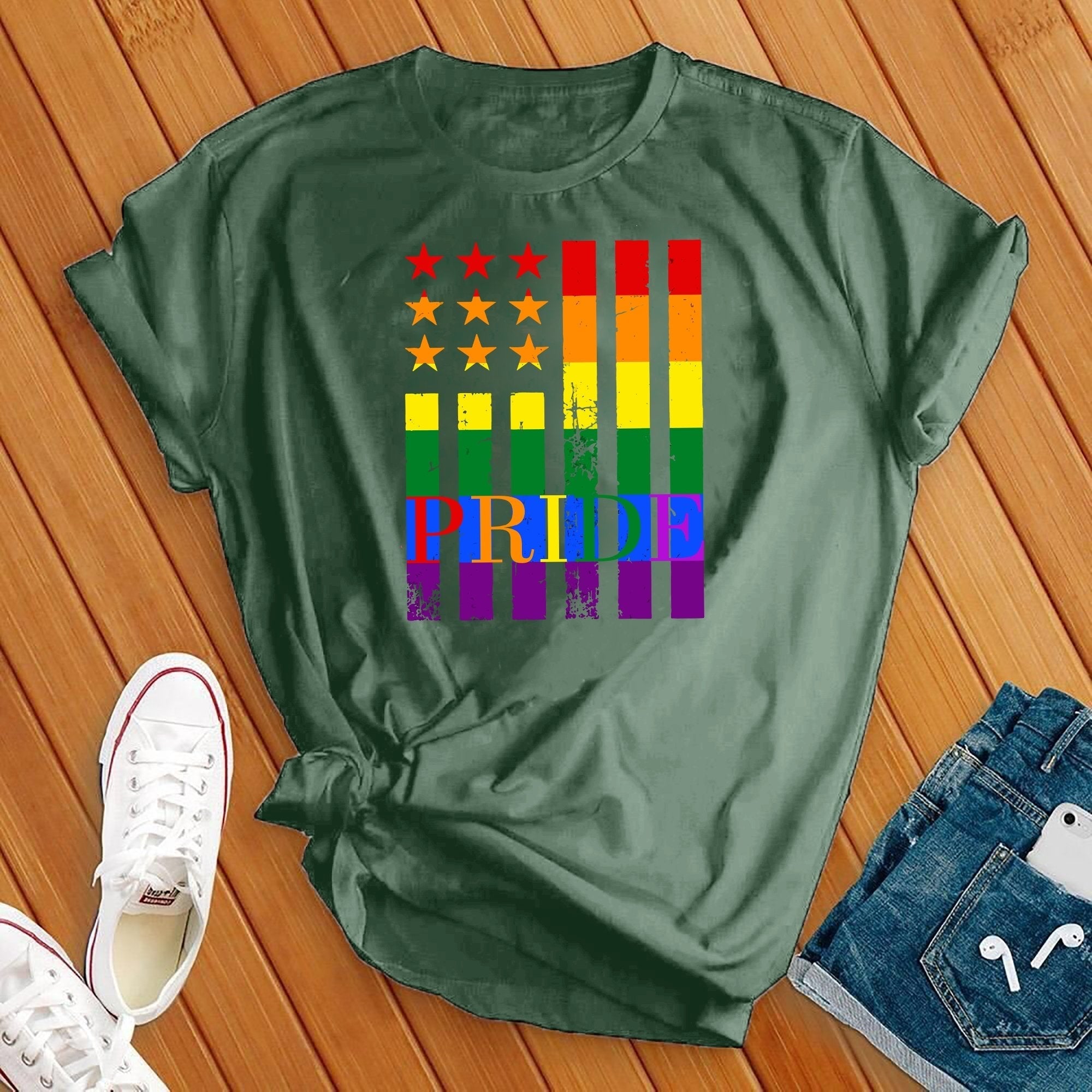 Pride Flag Tee - Love Tees