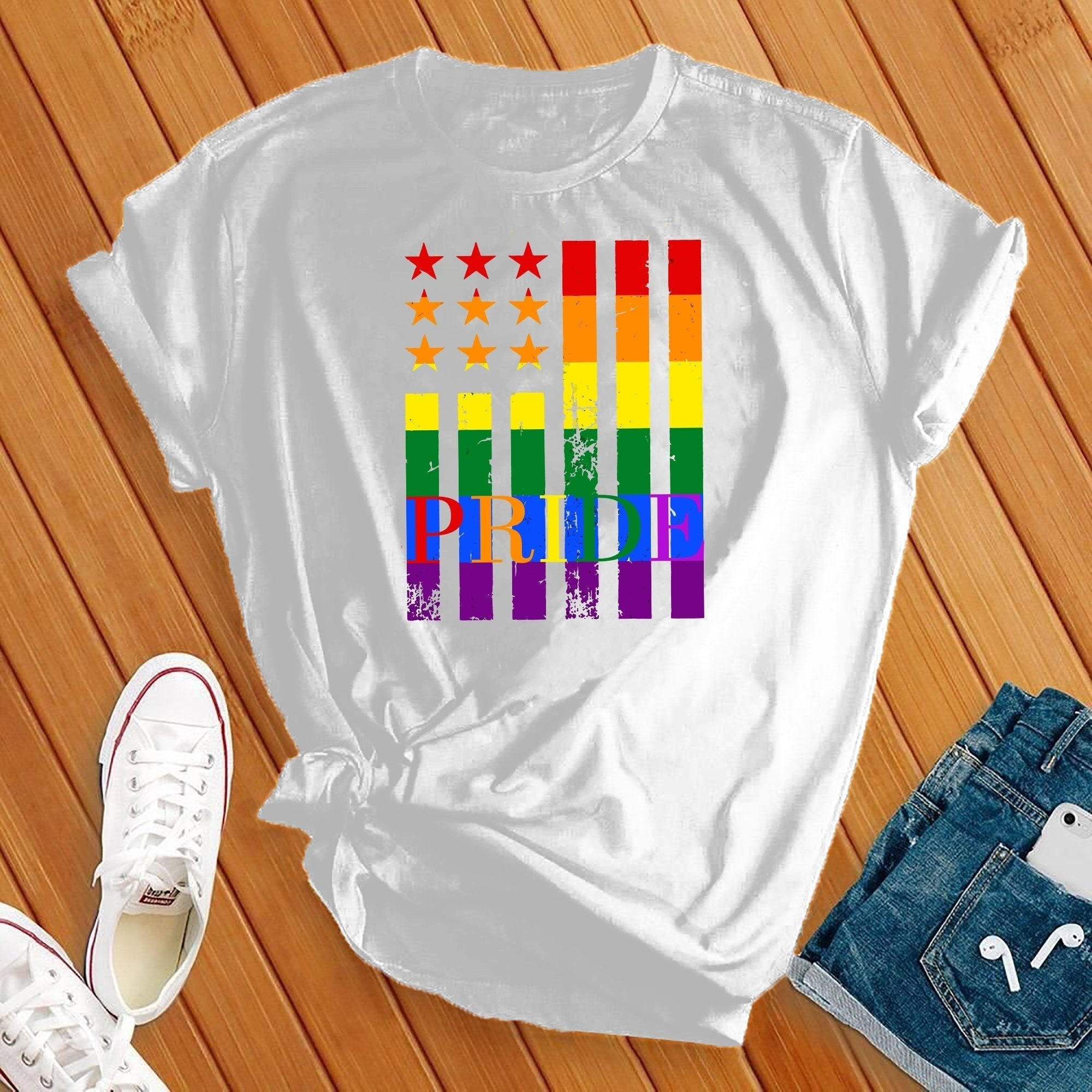 Pride Flag Tee - Love Tees