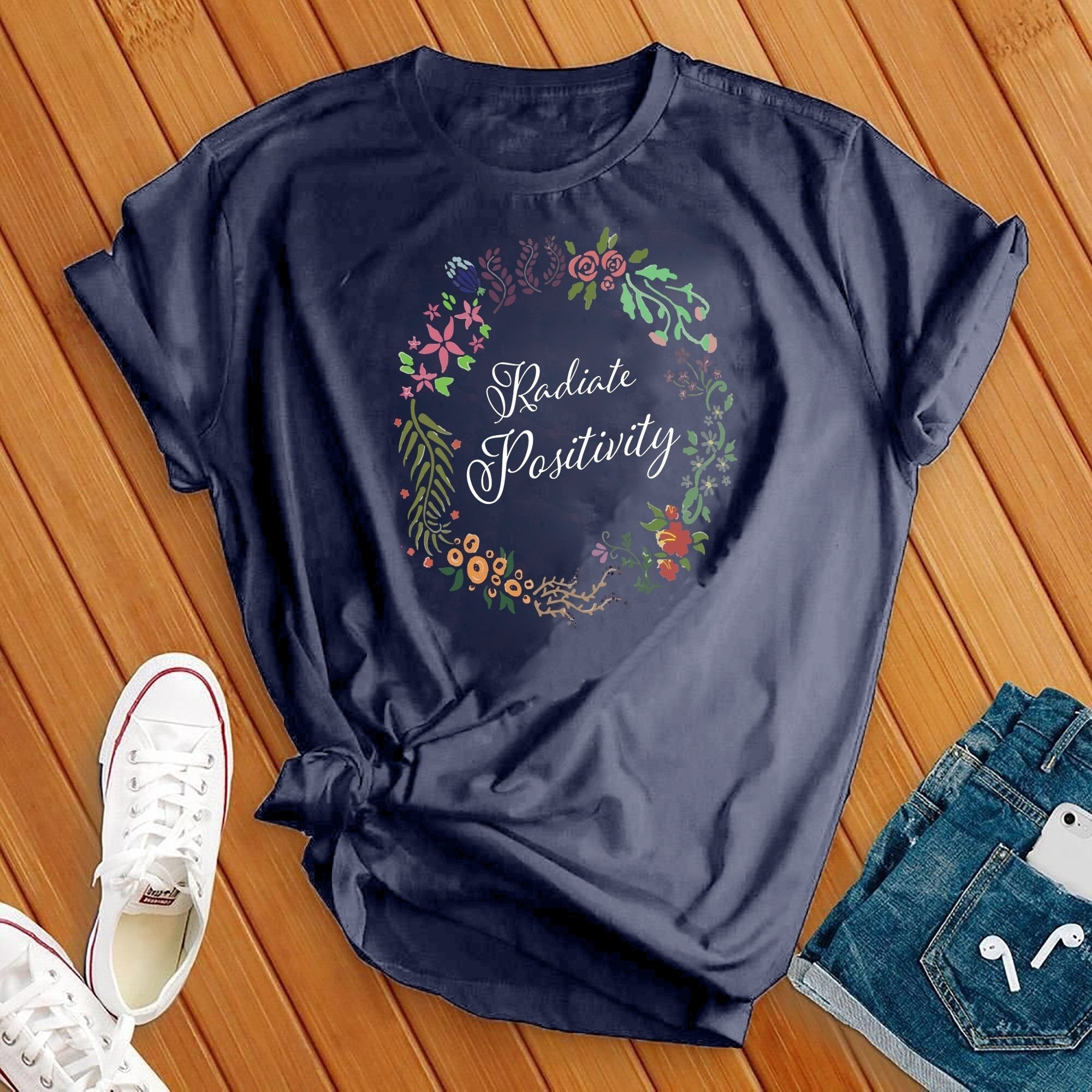 Radiate Positivity Flowers Tee - Love Tees