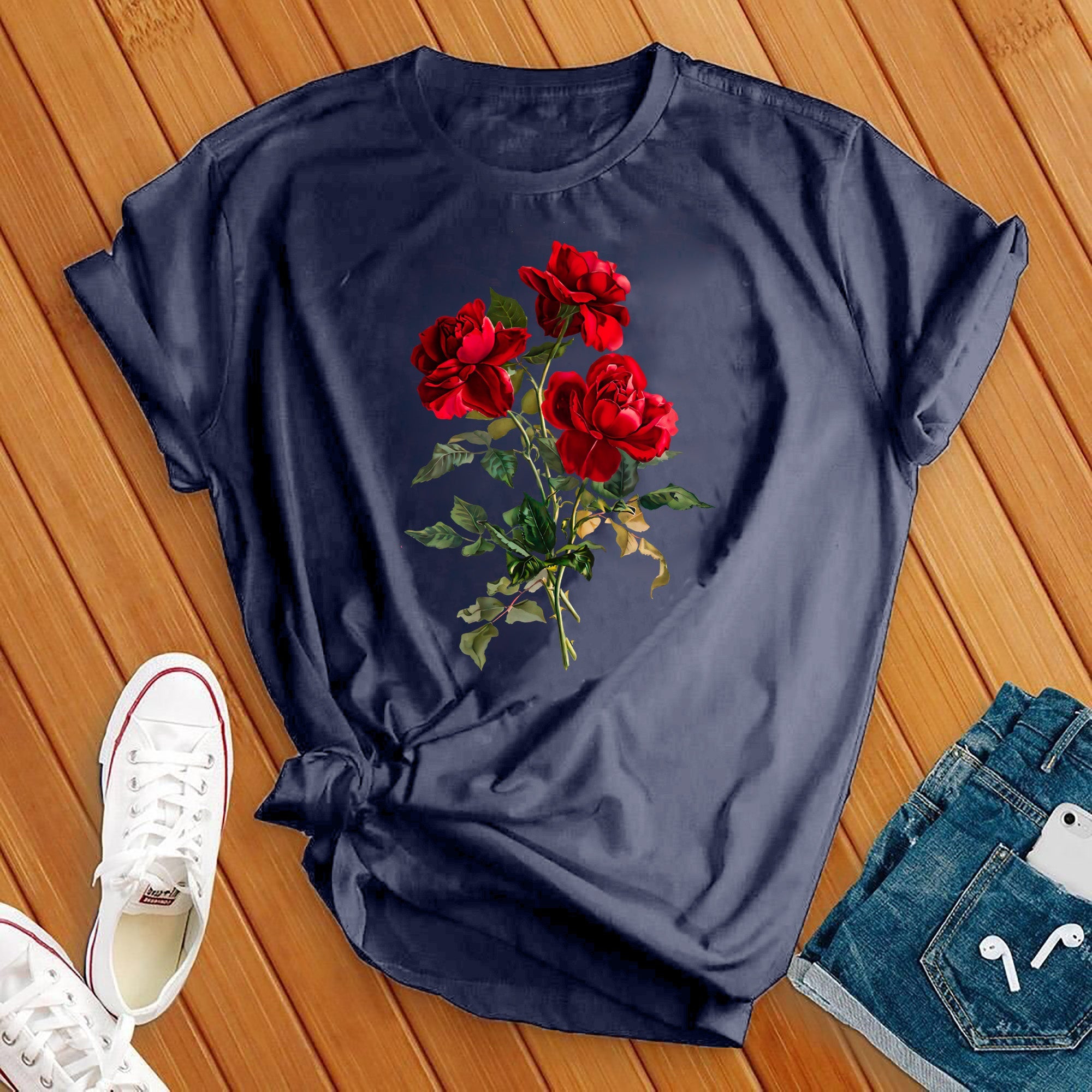 Red Roses Cute Tee - Love Tees