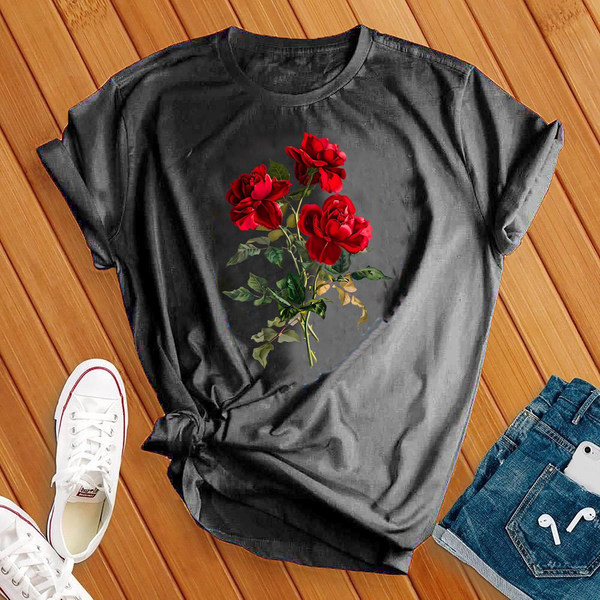 Red Roses Cute Tee - Love Tees