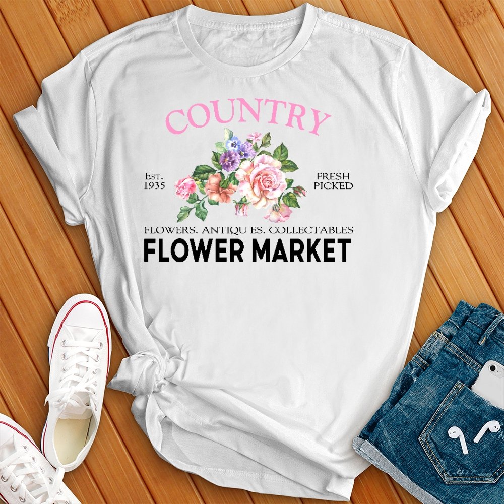 Retro Flower Market Tee - Love Tees