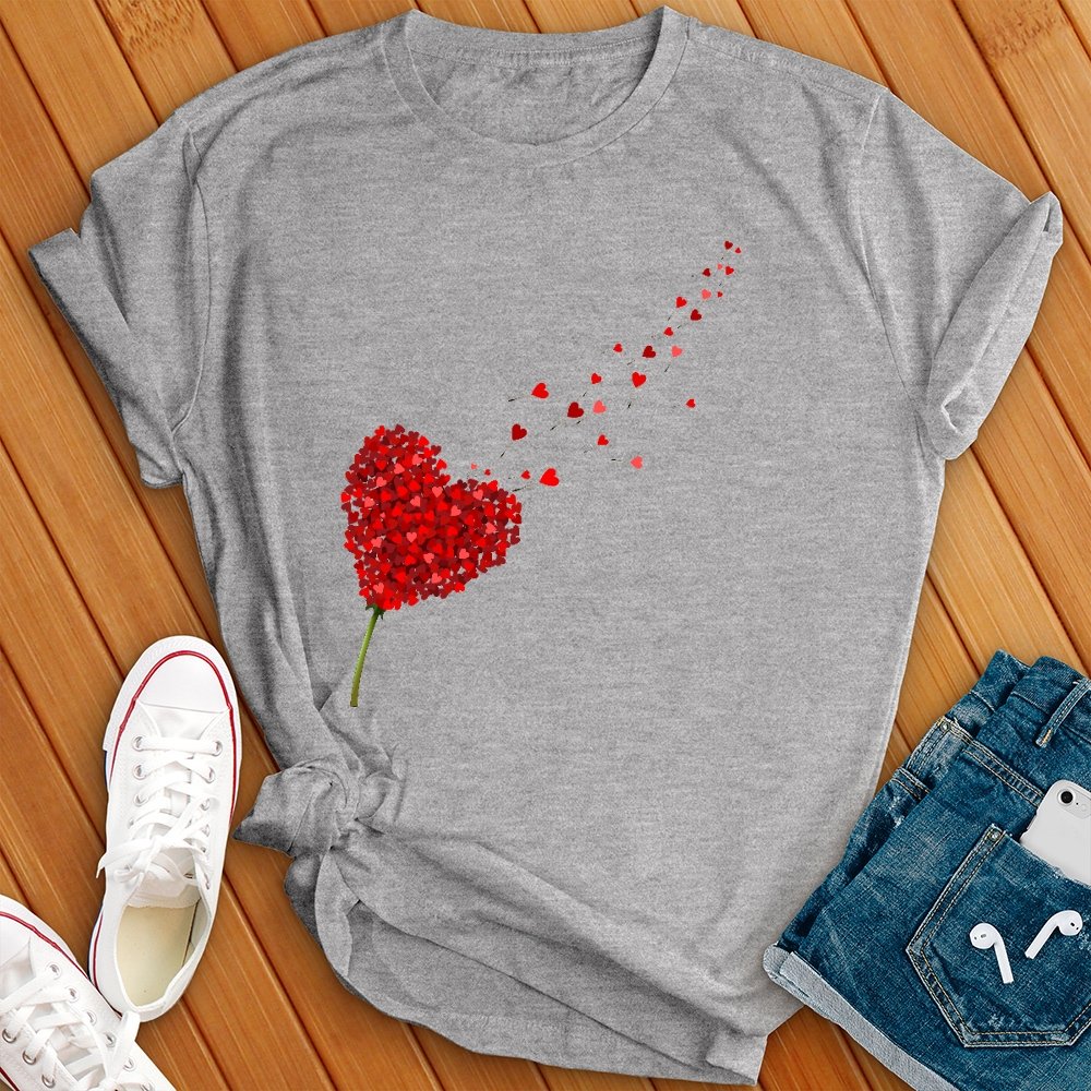 Rose Hearts Tee - Love Tees