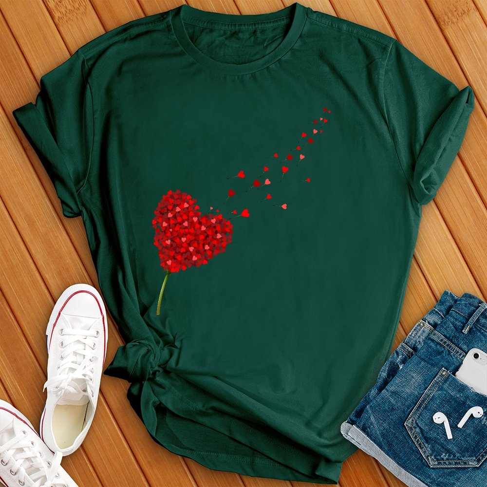 Rose Hearts Tee - Love Tees