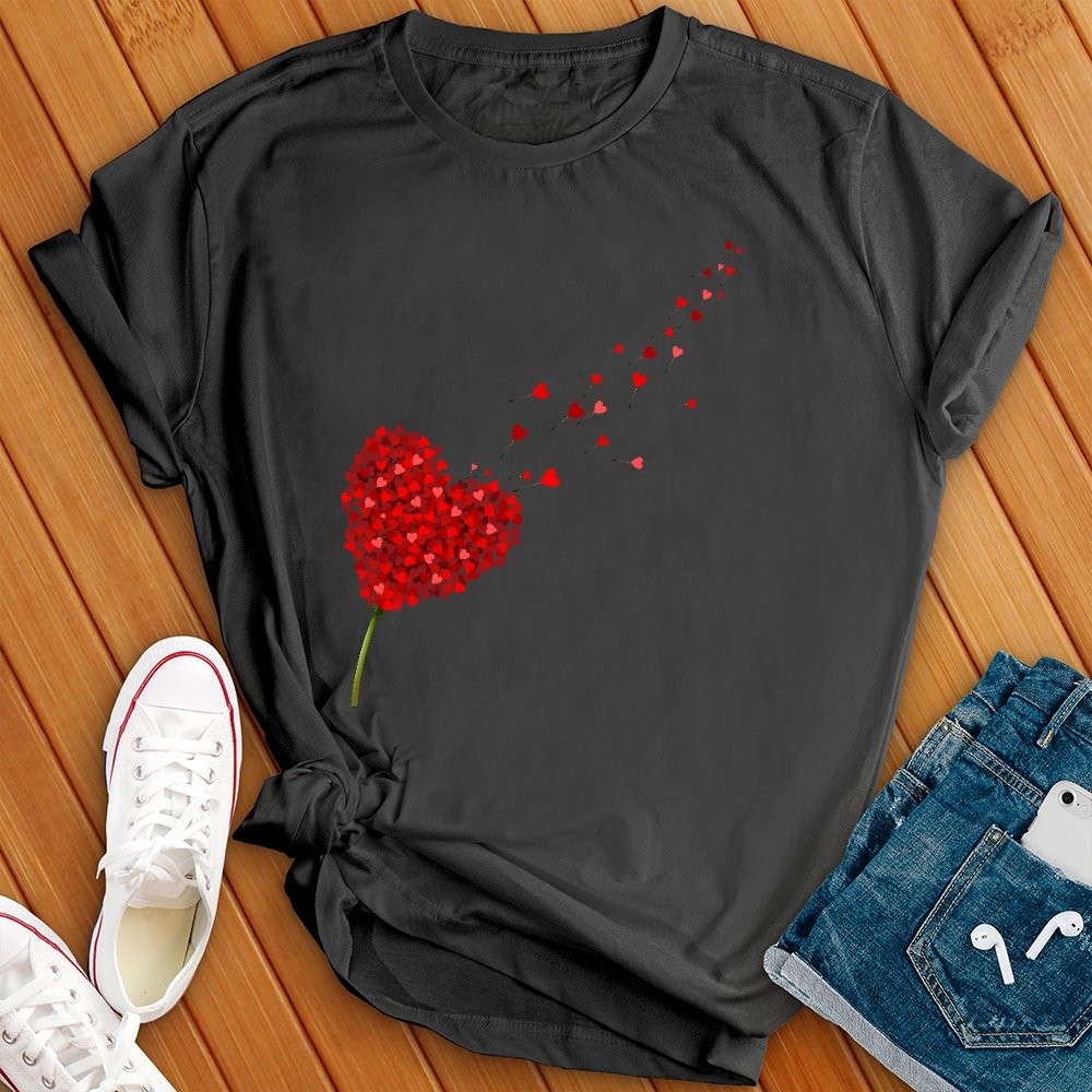 Rose Hearts Tee - Love Tees