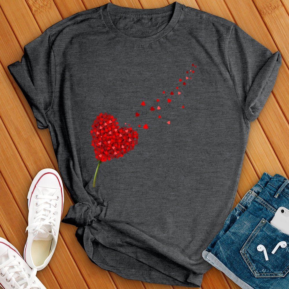 Rose Hearts Tee - Love Tees